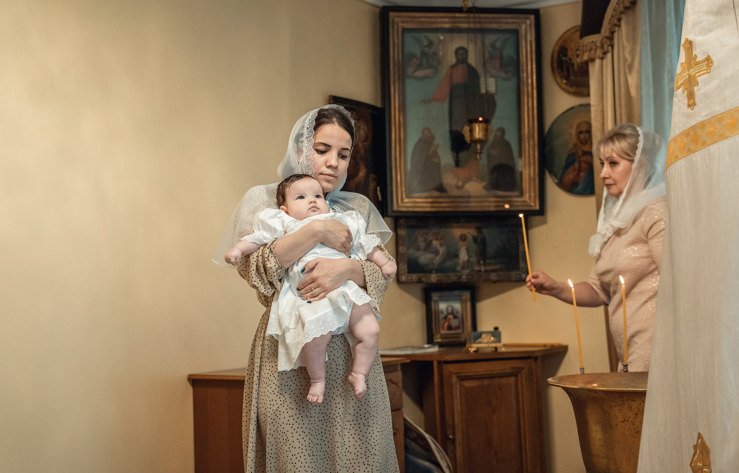 Крещение Софии в соборе Всех Святых. Фотограф на Крещение Тула и Венчание в Туле, детский и семейный фотограф