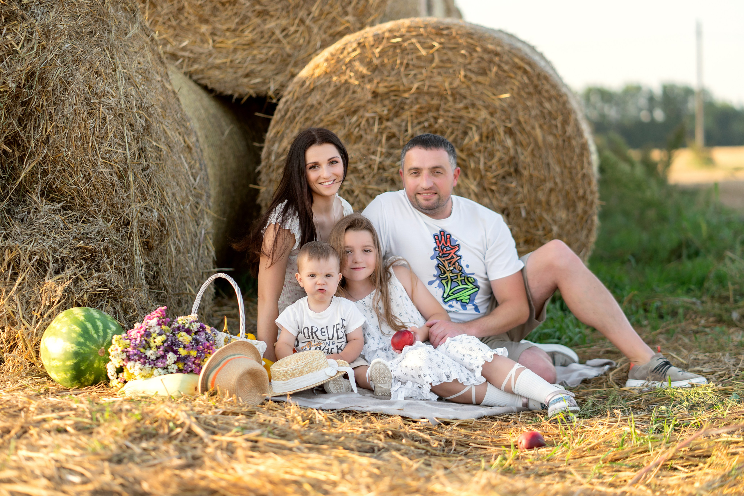 Пикник в поле. Семейный и свадебный фотограф Минск, Беларусь Анна Орловская