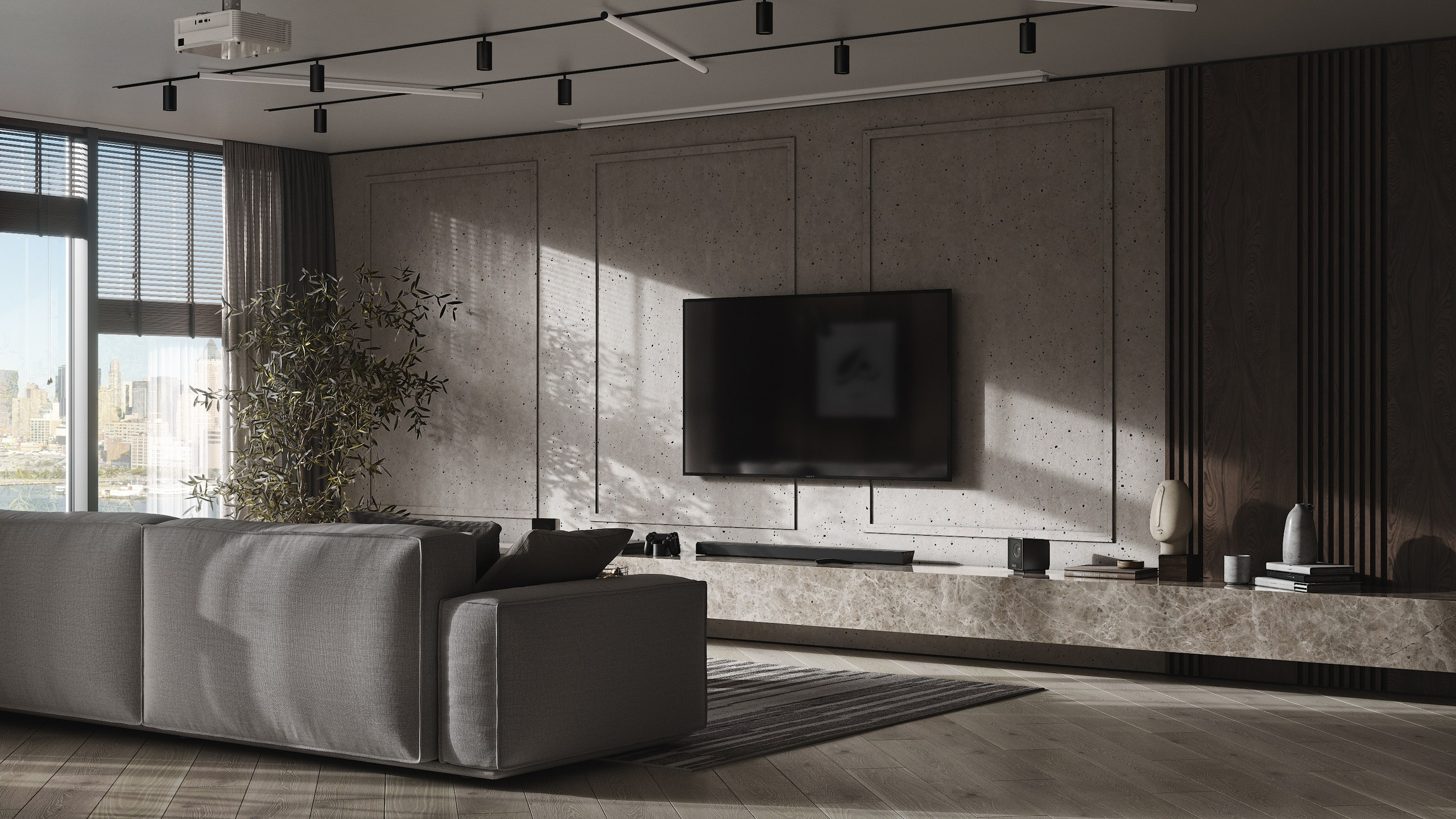 Hudson apartment | for Broken Concept LLC. Interior visualisation | avocado.render