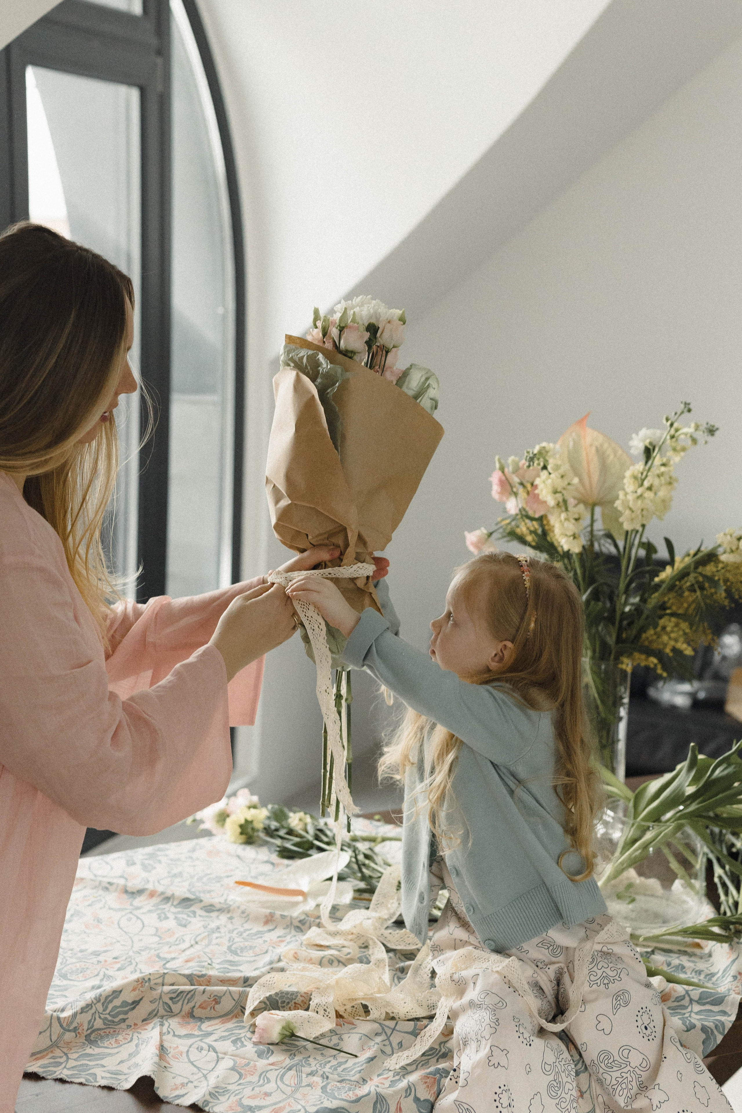 Утро с мамой. Фотография о важном