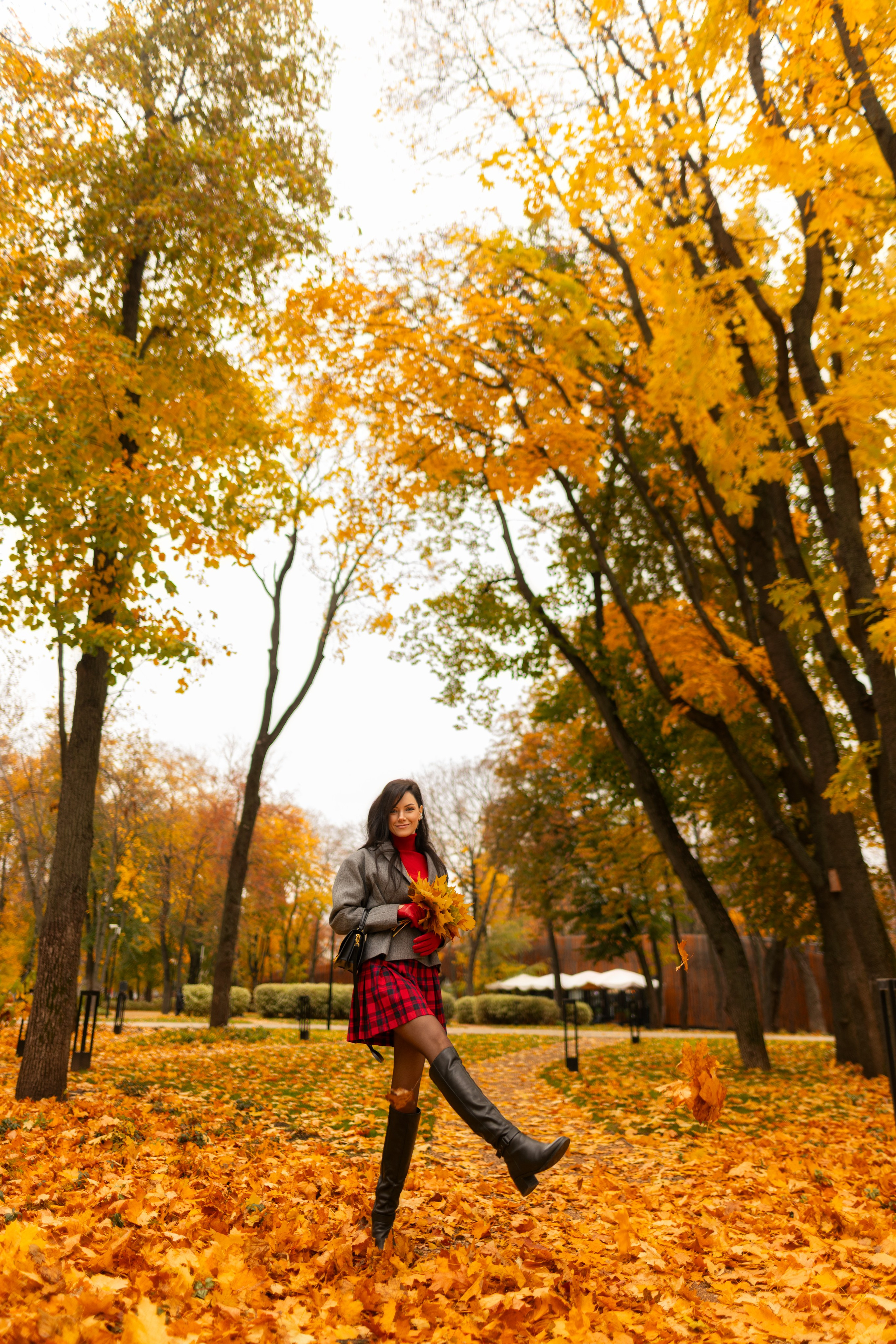 Фотосет с Екатериной в парке на осеннюю тему для «себя»