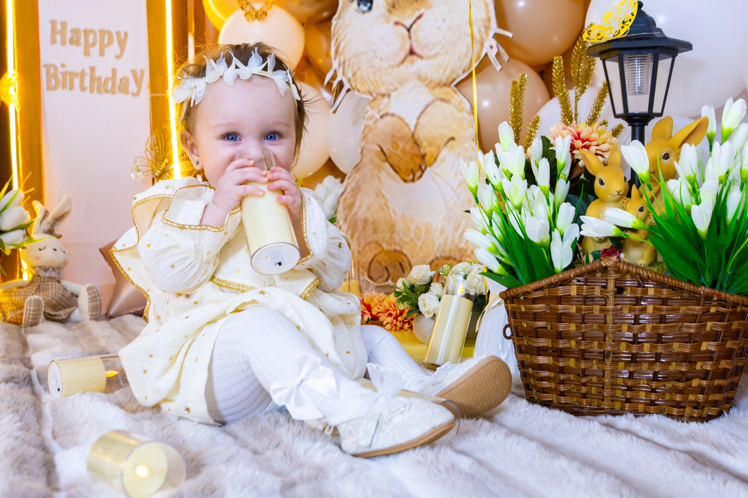 Малышка зайчик. Детская фотостудия «Чудо малыш»