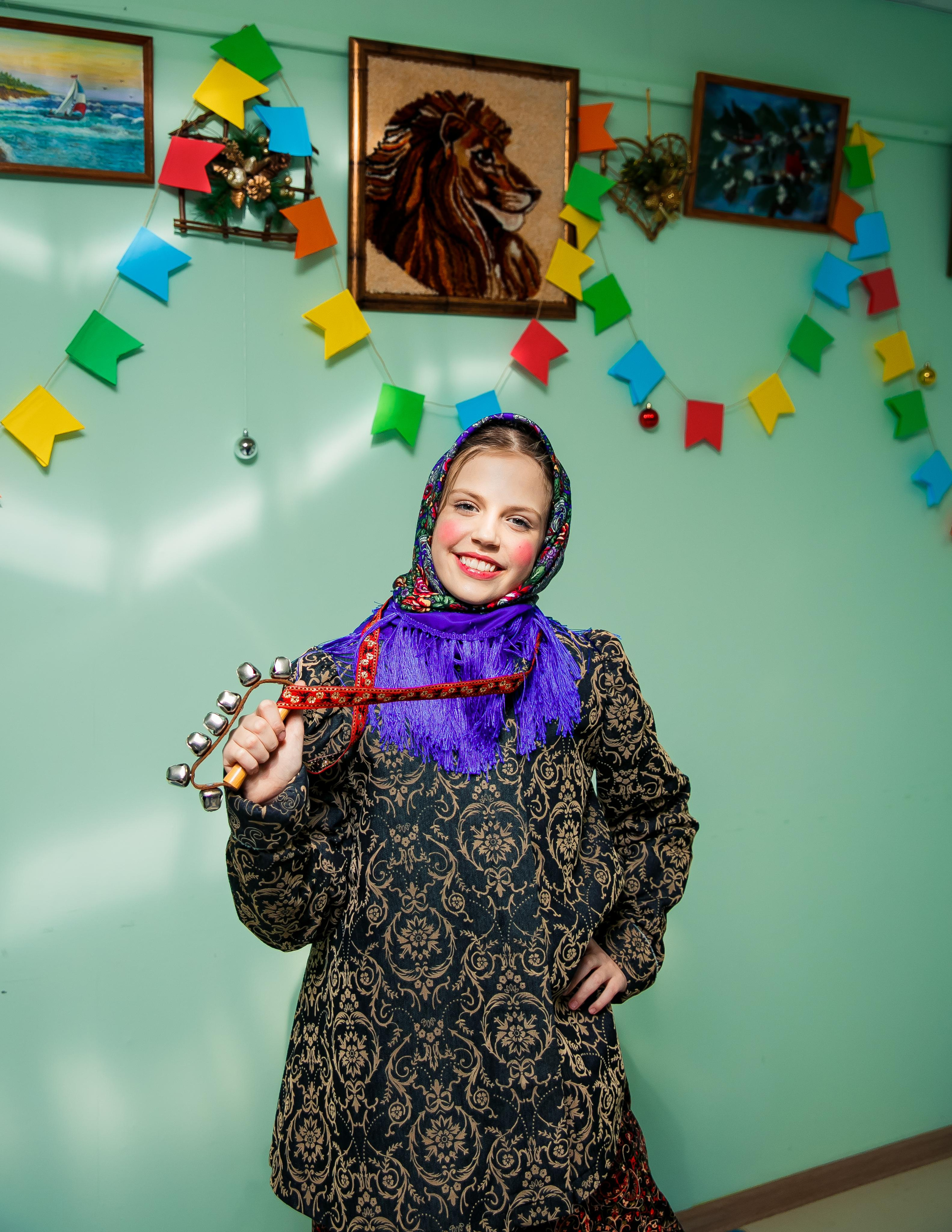 Колядки. Реконструкция. Модель подросток Кристина Шэр в Москве