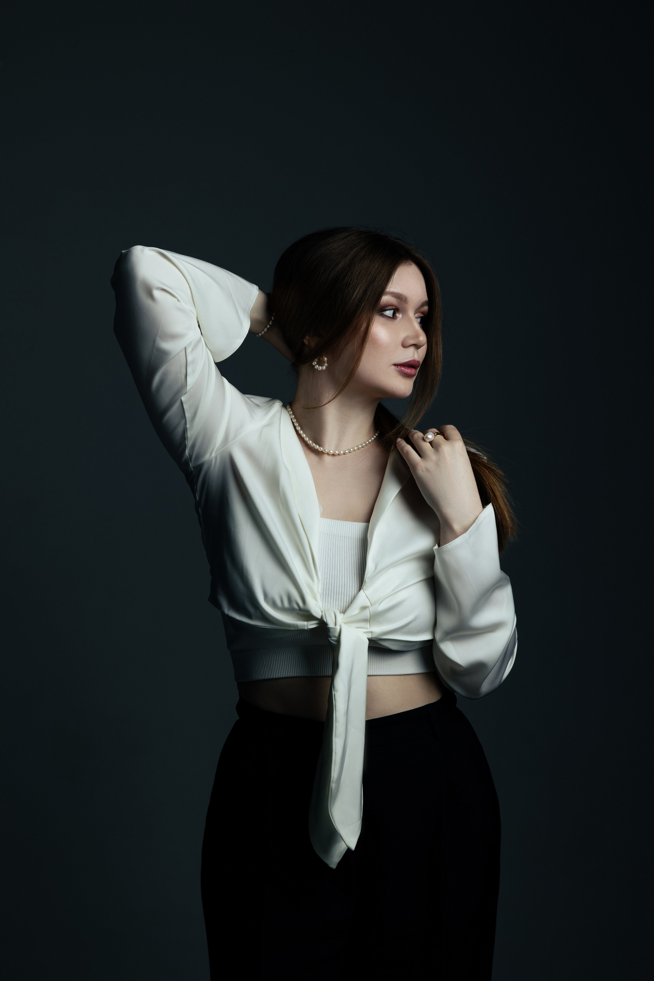 Женские студийные портреты для серт. Фотограф Анастасия Косюра