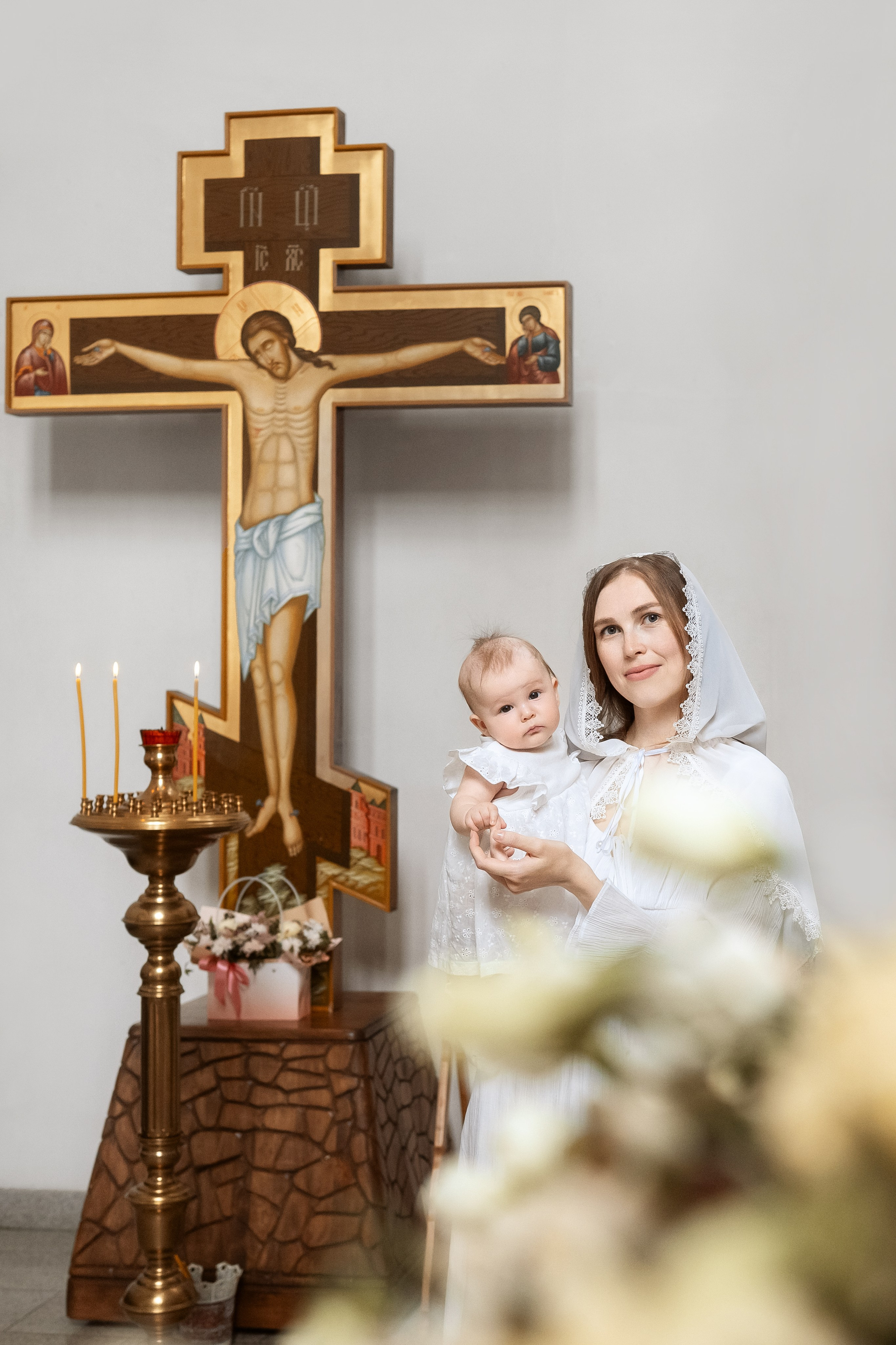 Крещение в храме Архангела Михаила. Церковный фотограф на Таинство Крещения и Венчания в Оренбурге и Оренбургской области Екатерина Белкина