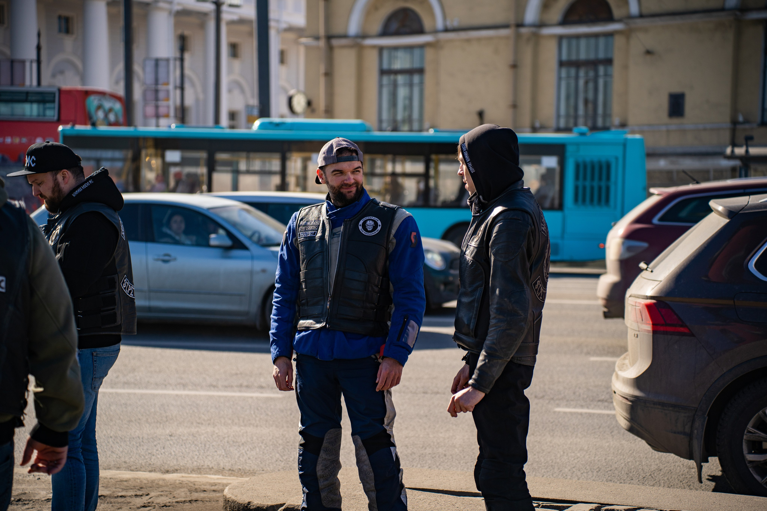 Весенний прохват мотоклуба Normans Riders MC. Концертный и репортажный фотограф в Санкт-Петербурге Слава Пахомов