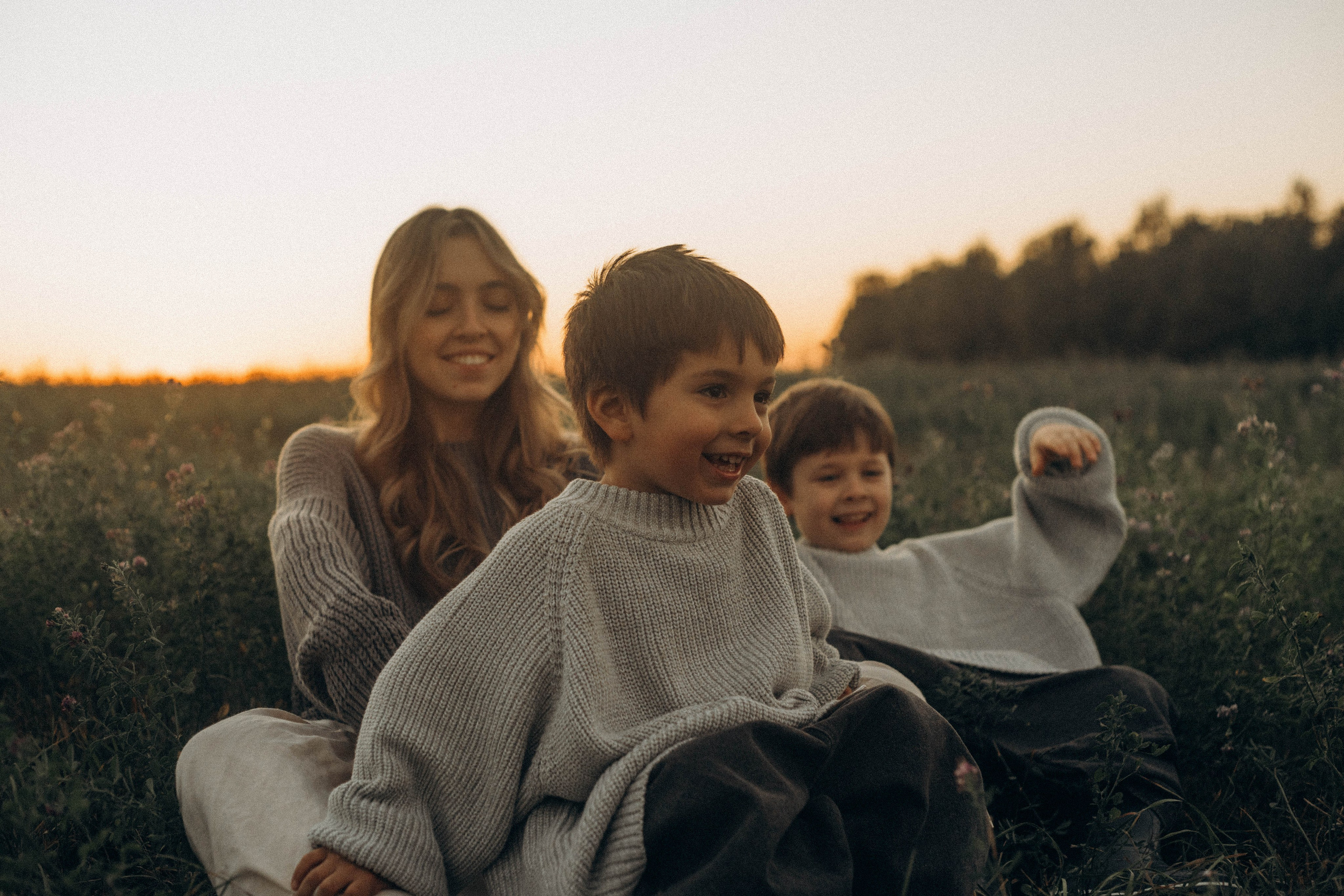 Оля, Саша, Демид, Елисей. Семейный фотограф Юлия Котова
