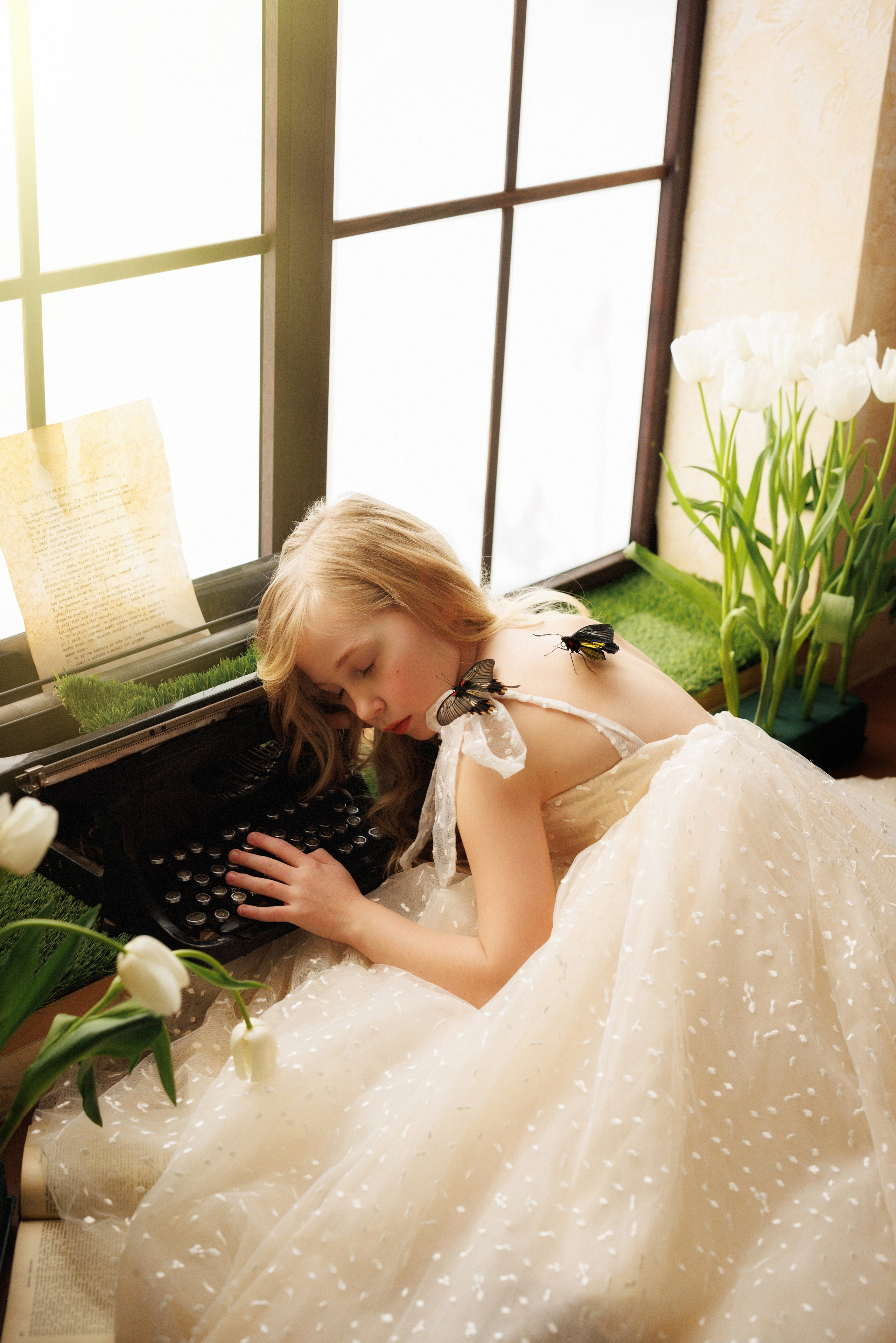 Фотосессия с живыми тропическими бабочками. Семейный и детский фотограф в Краснодаре Анна Трашкова