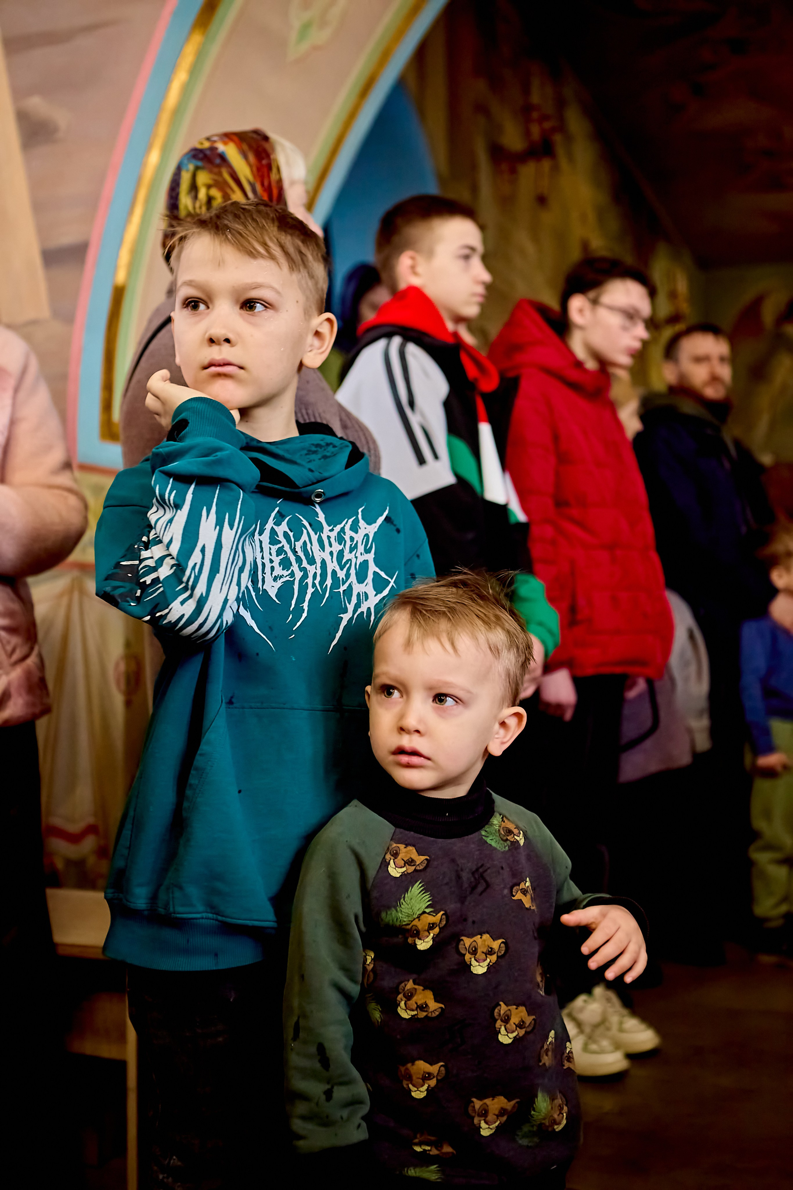 На Литургии в храме. Православный портретный и Детский фотограф Николай Голованов