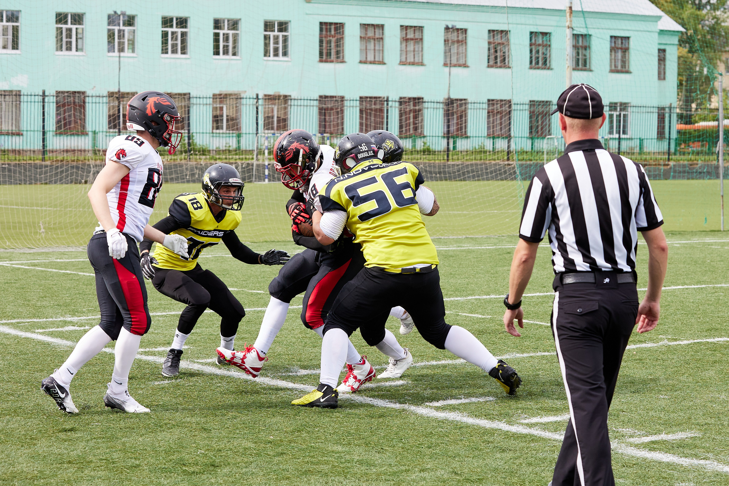 Американский футбол. Матч Чемпионата России — Рейдерс52 — Драконы. Светлана Родионова — фотограф спортивный и не только