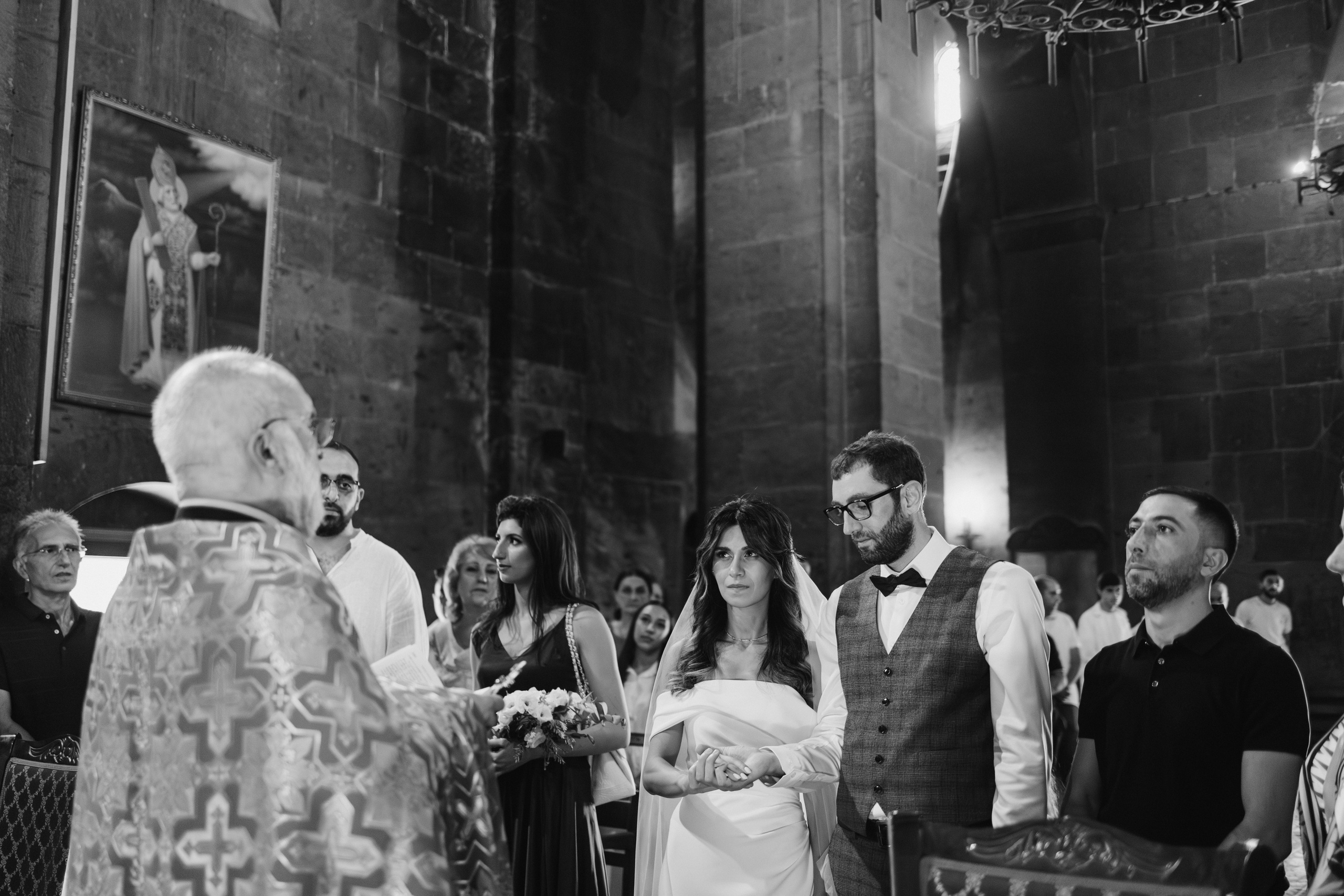Свадьба Мери и Арама в храме Мухни. Фотограф в Армении Женя Гилевич