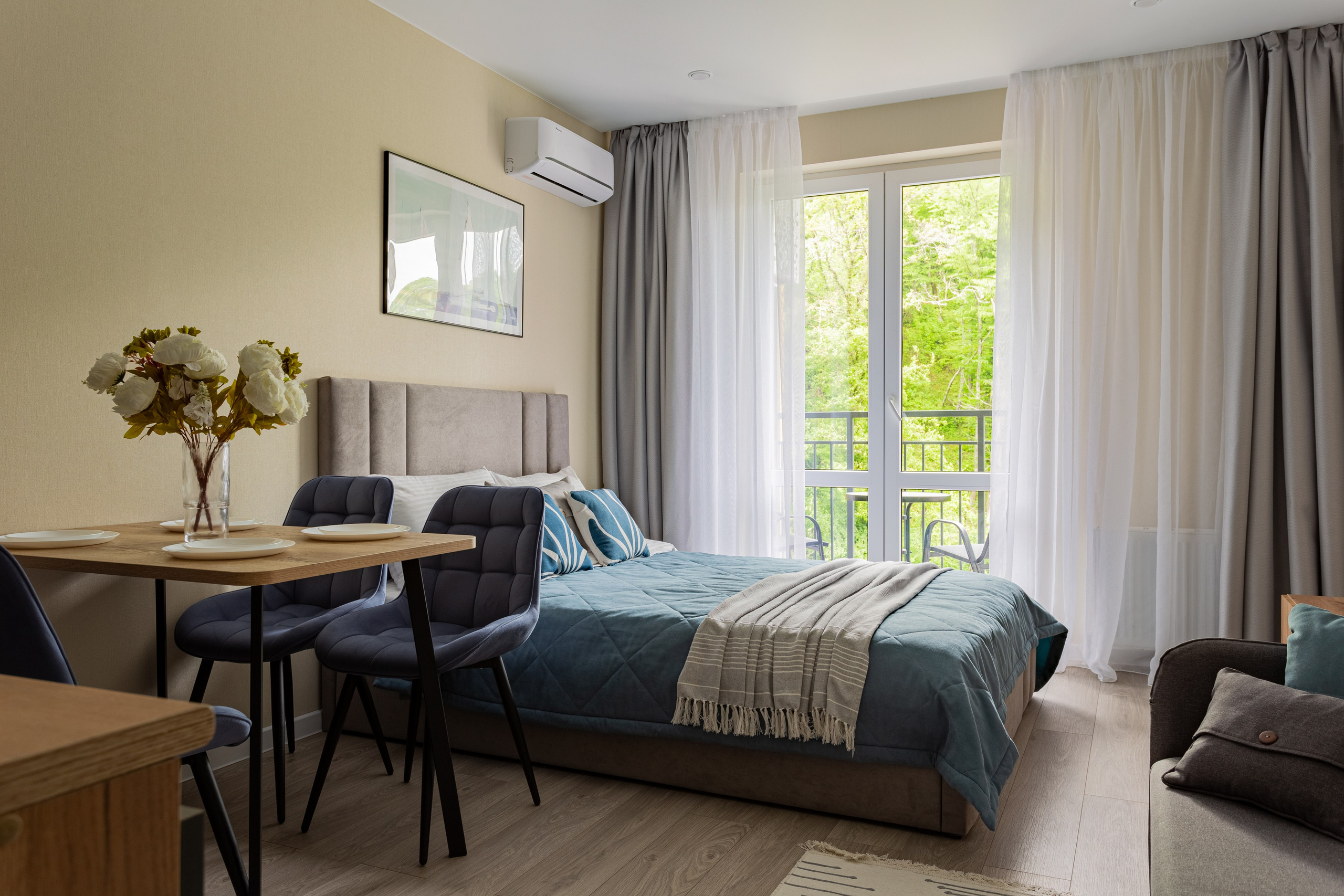 Комплектация студии с ремонтом от застройщика. Интерьерный фотограф. Хоумстейджер. Сочи/Адлер/Красная поляна