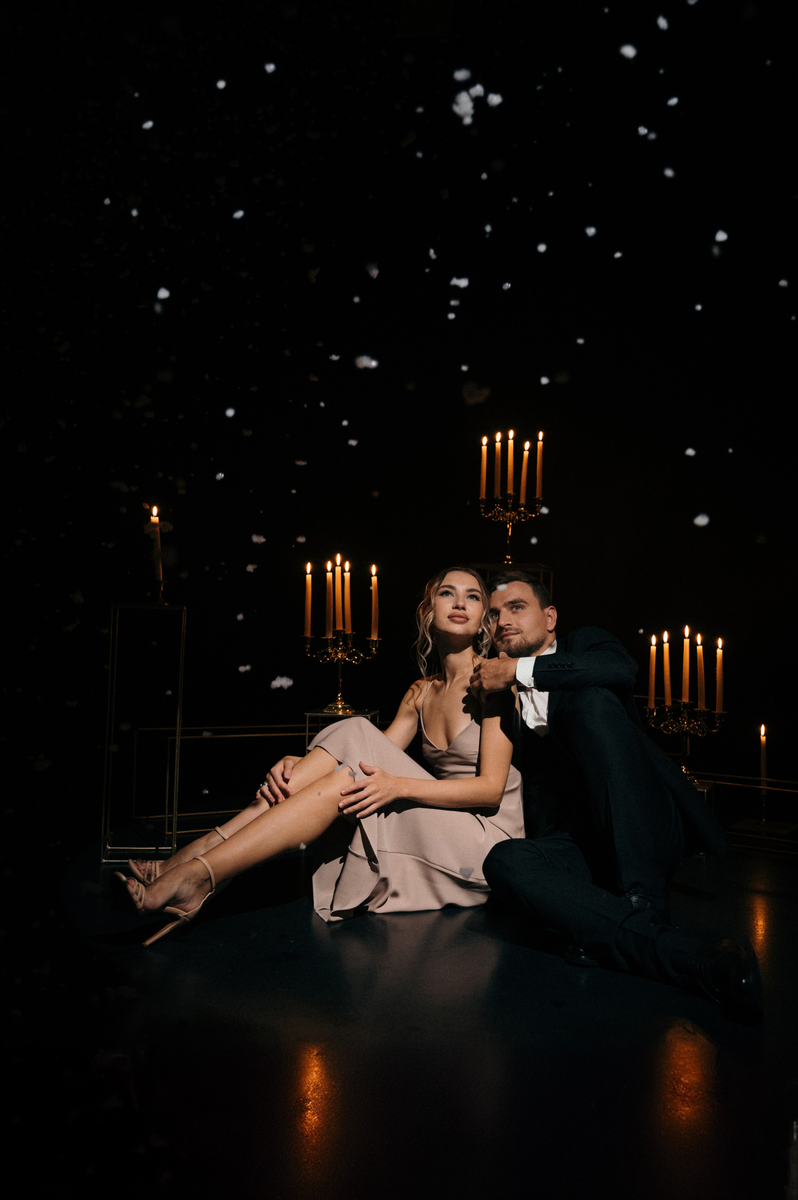 Снег. Свечи. Романтика. Свадебный фотограф Константинова Елена