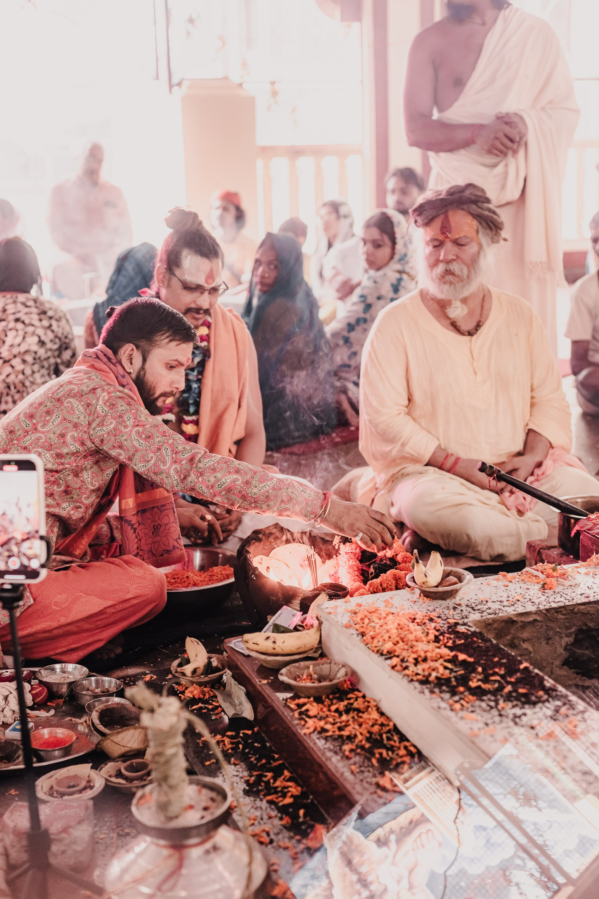 Navaratri yajna at Devraha Baba Ji ashram. Мариам Багдасарян