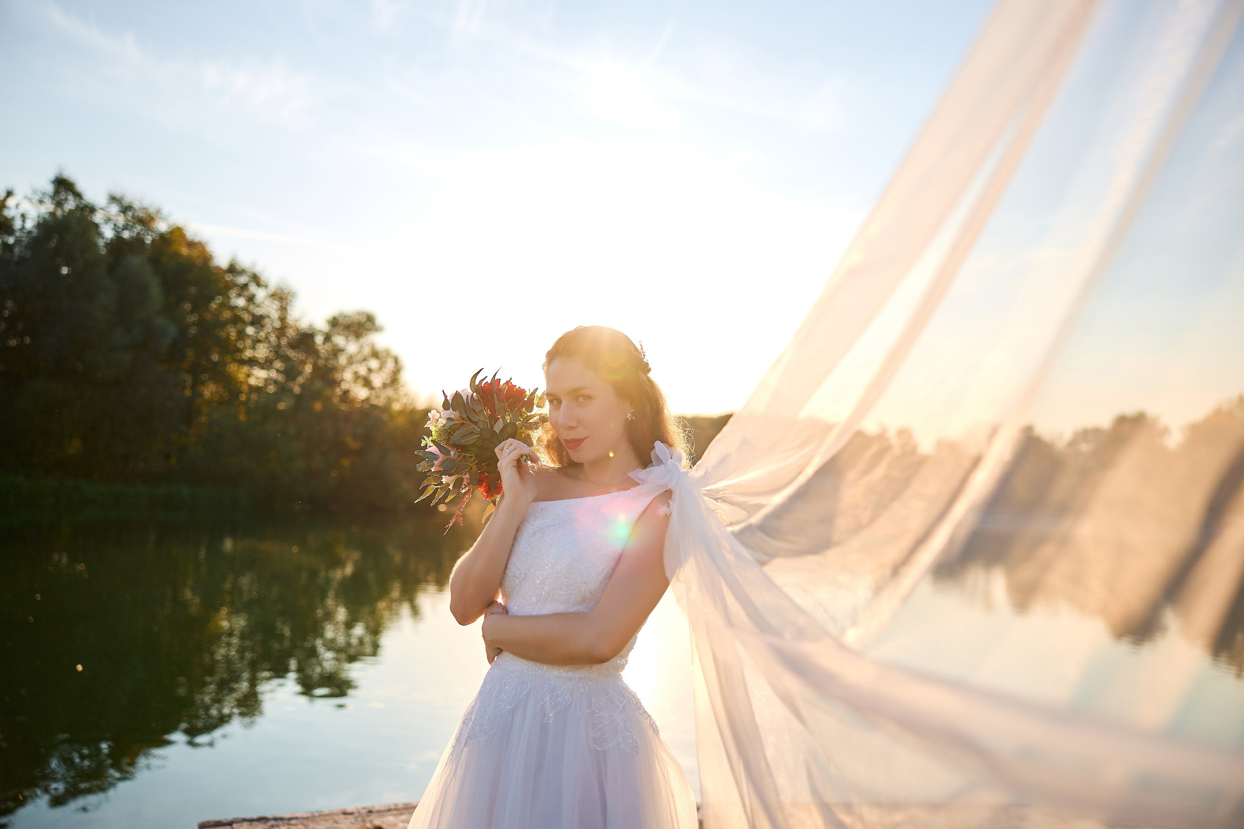 Свадебная фотосессия в Кусково. Свадебный фотограф Сергей Колбинский