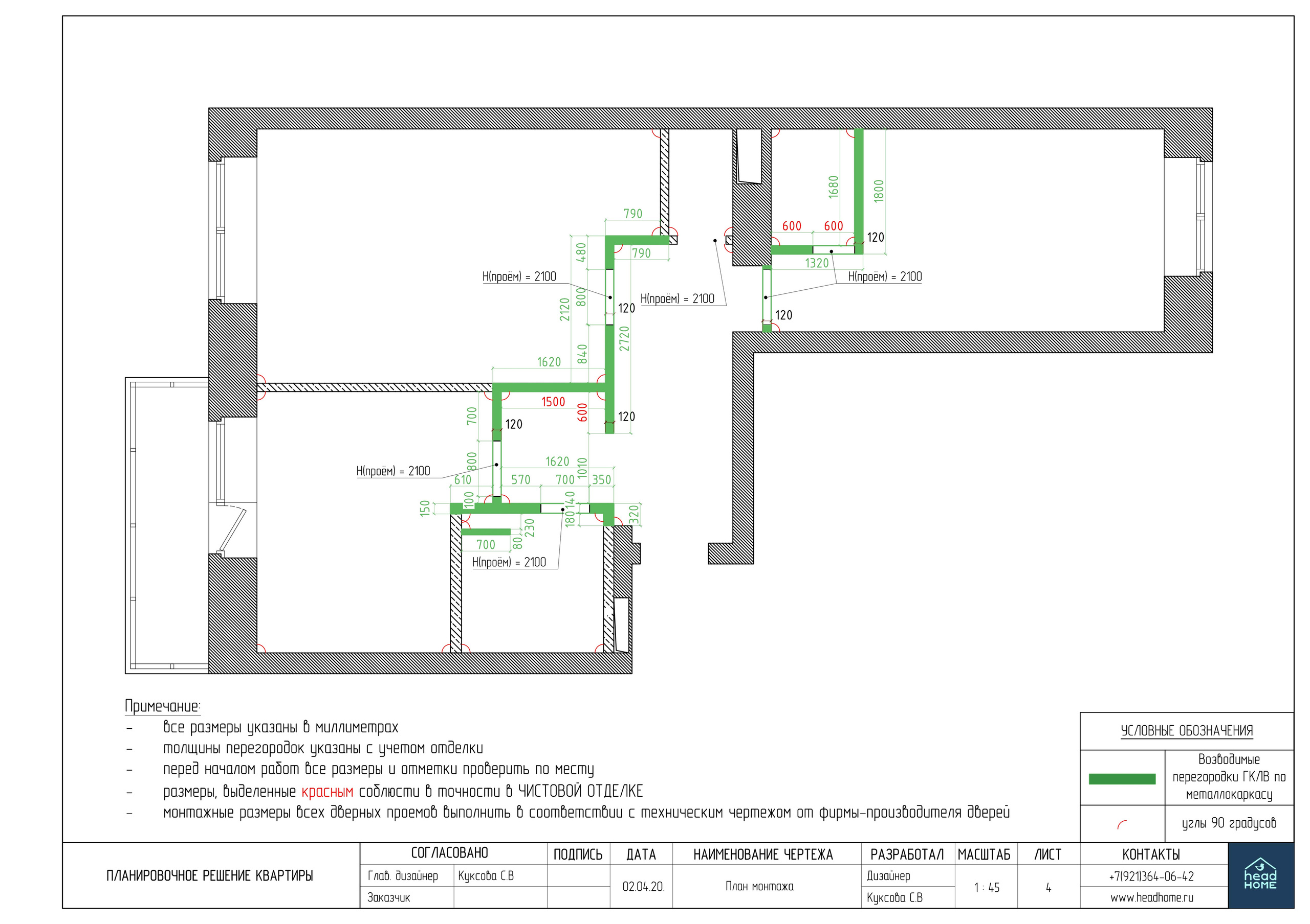 Планировка. Мастерская интерьеров Светланы Куксовой. Дизайн и реализация