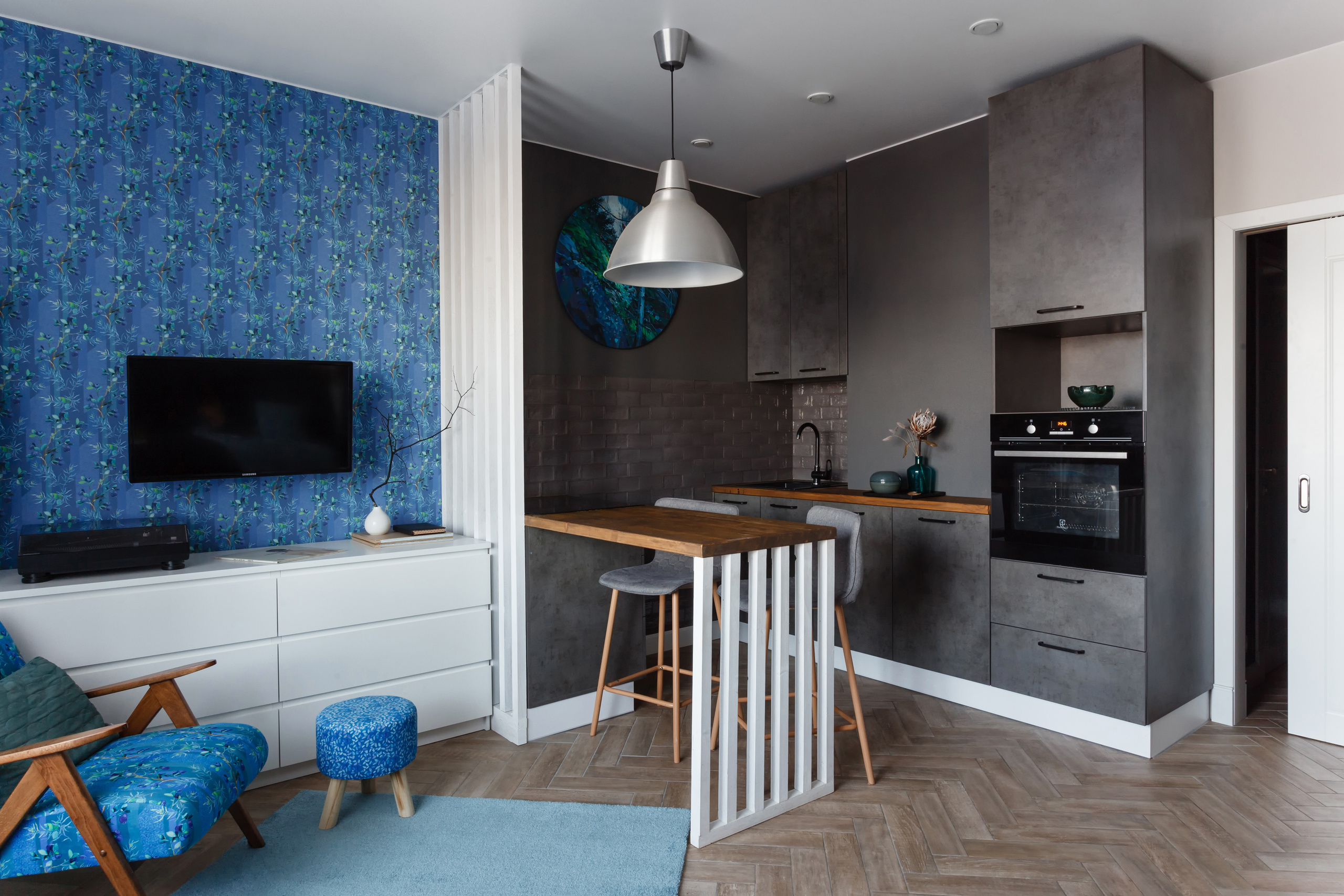 Лисья нора. Квартира-студия 28 м². Мастерская интерьеров Светланы Куксовой. Дизайн и реализация