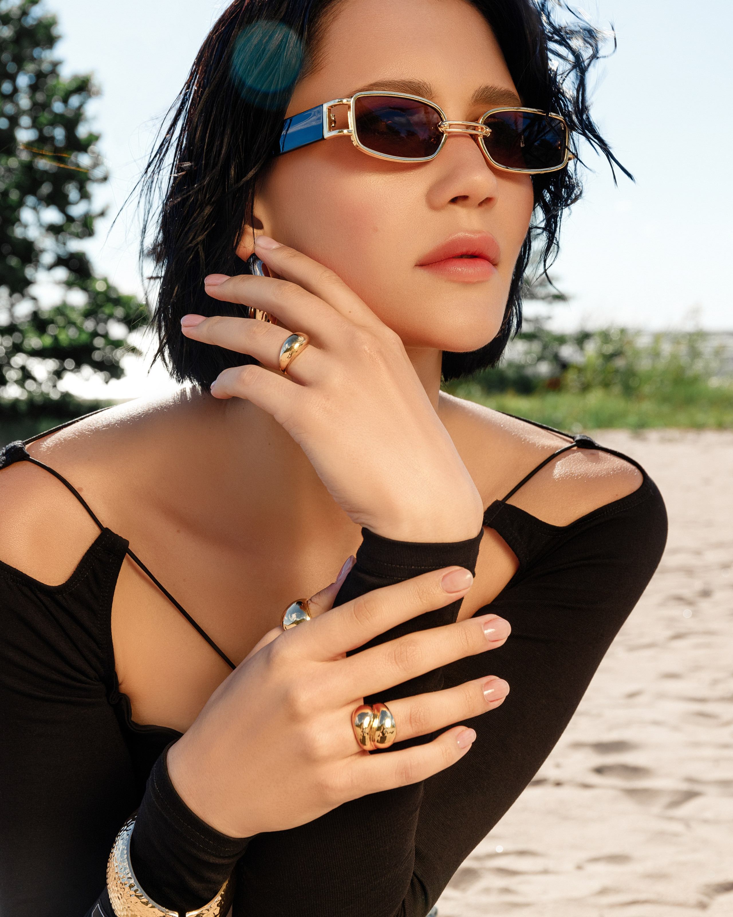 Летняя fashion-съёмка в Петербурге — на Финском заливе