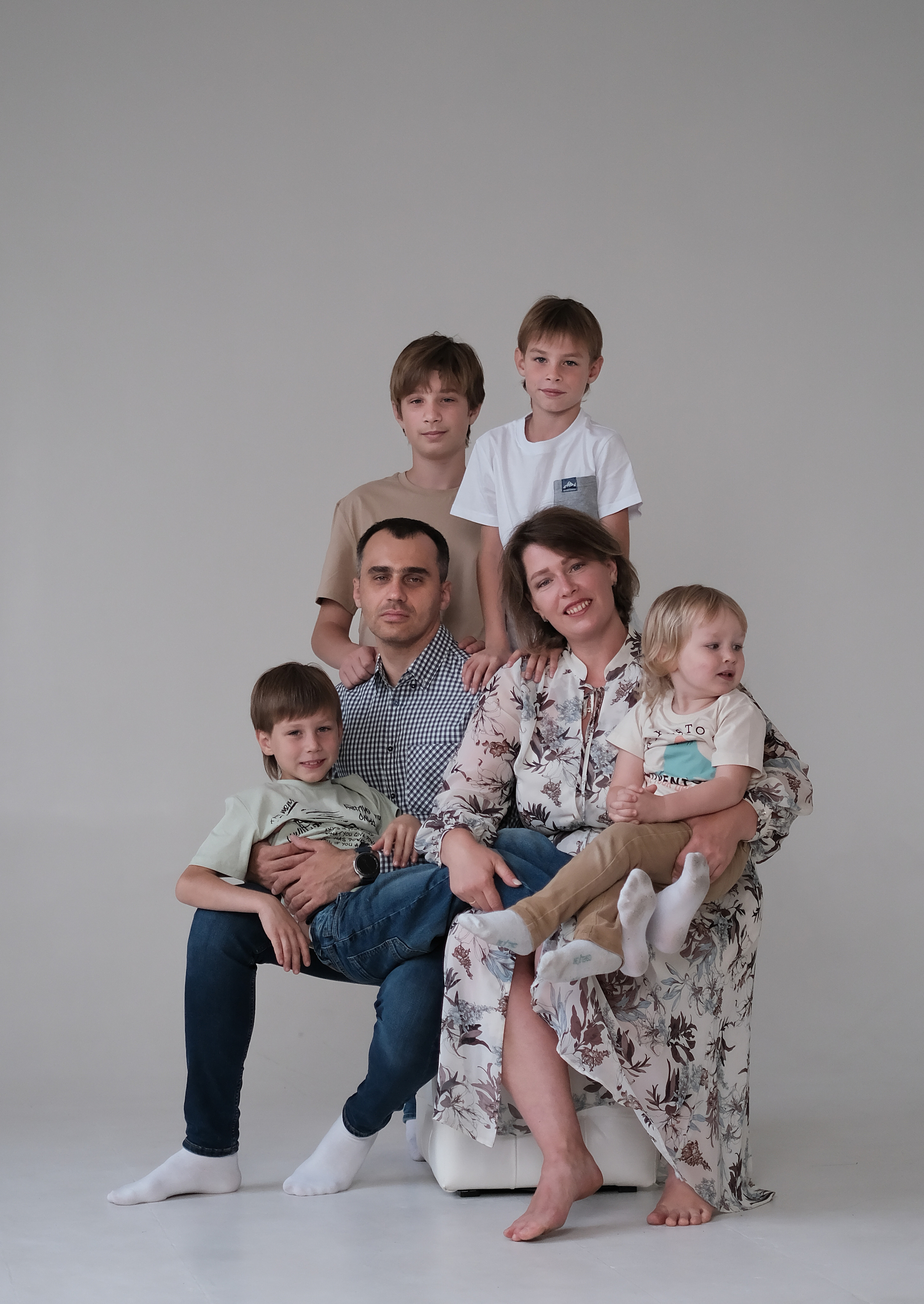 Большая дружная семья. Светлана и Вячеслав. Фотограф в Барнауле и на Алтае Маша Савова