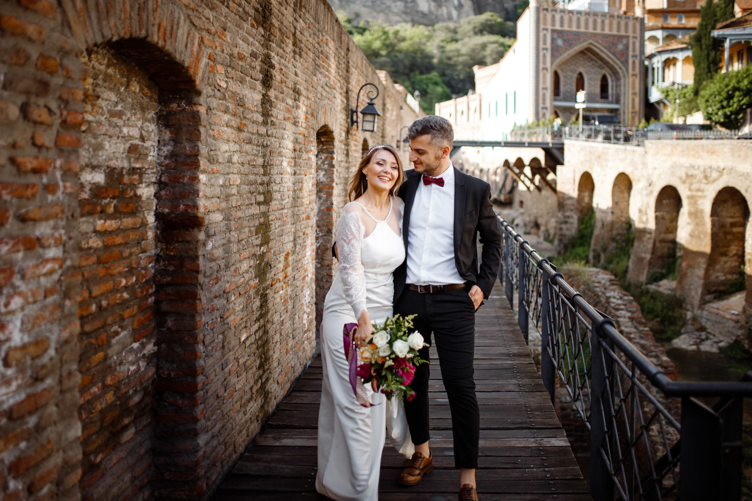 Свадьба для двоих в старом Тбилиси. Свадебный фотограф в Крыму и Севастополе Ольга Баскакова