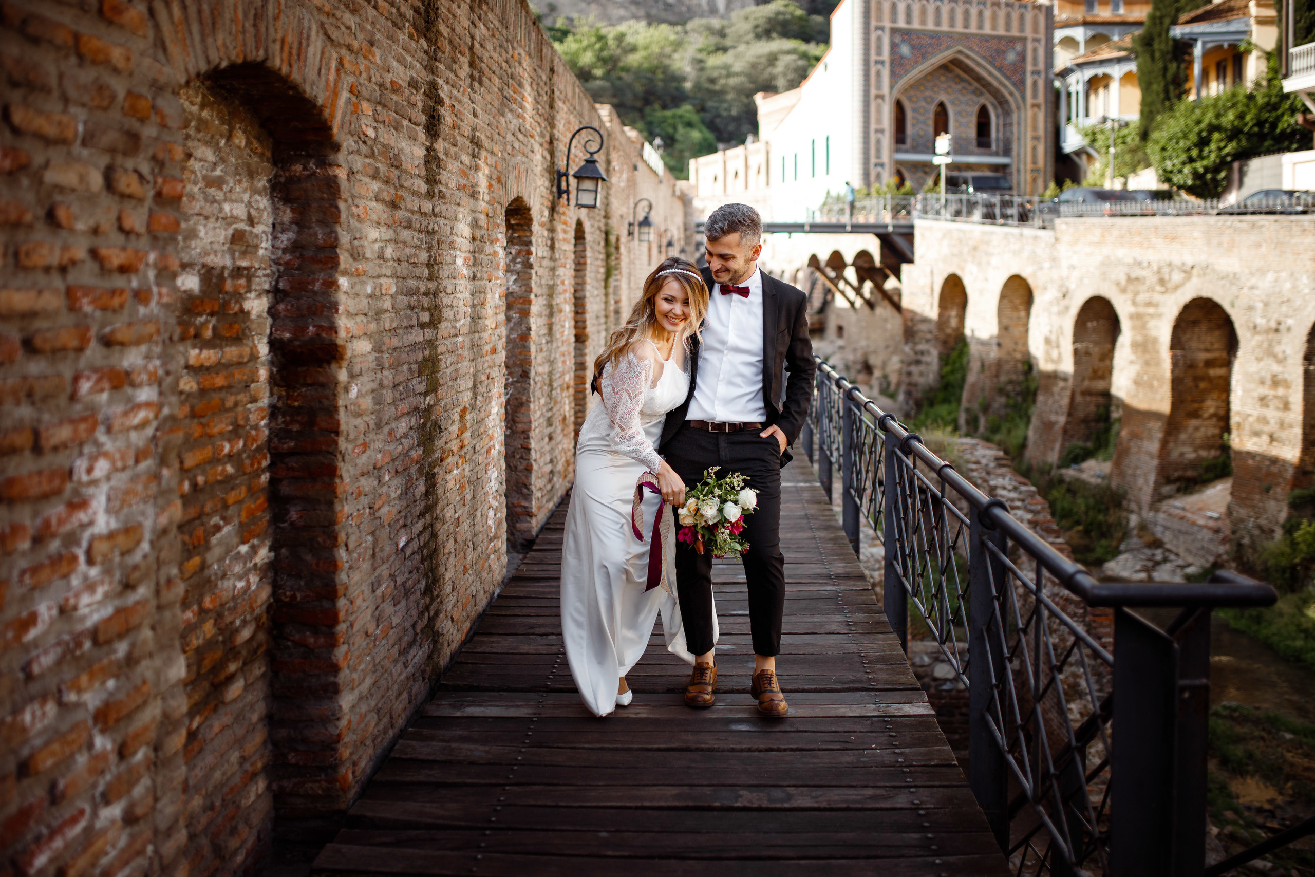 Свадьба для двоих в старом Тбилиси. Свадебный фотограф в Крыму и Севастополе Ольга Баскакова