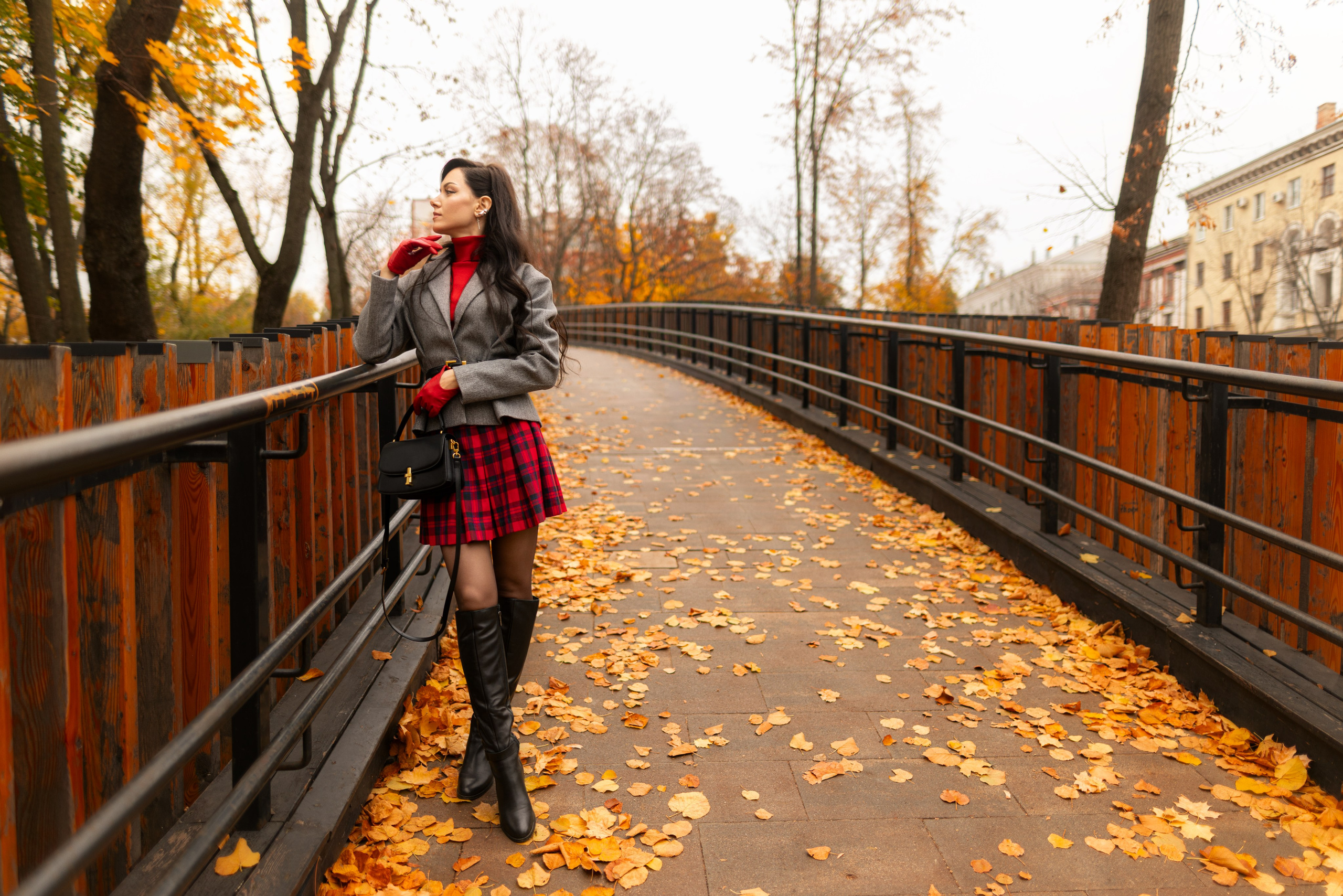 Фотосет с Екатериной в парке на осеннюю тему для «себя»