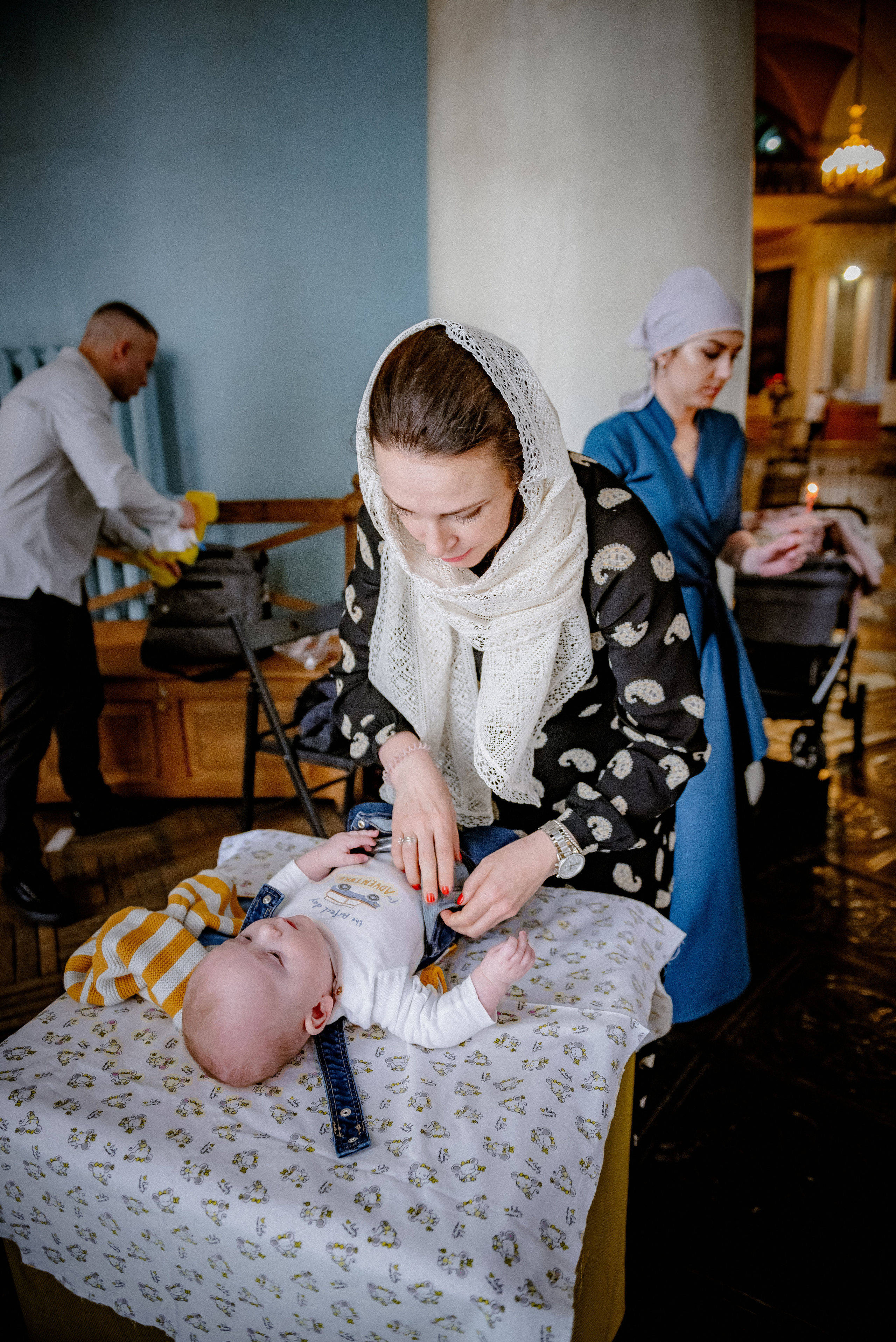 Крещение в Храме на Иконы Божей Матери Всех Скорбящих. Станислав Тюрин Фотограф Москва. Индивидуальные и семейные фотосессии;