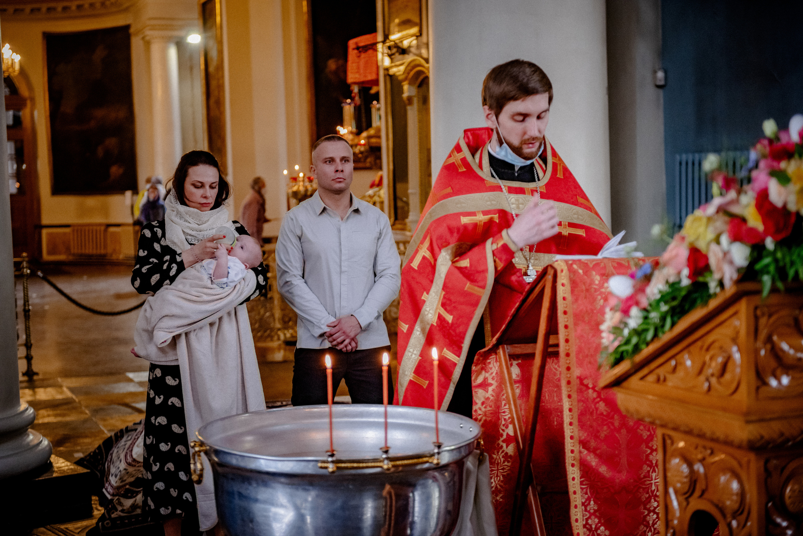 Крещение в Храме на Иконы Божей Матери Всех Скорбящих. Станислав Тюрин Фотограф Москва. Индивидуальные и семейные фотосессии;