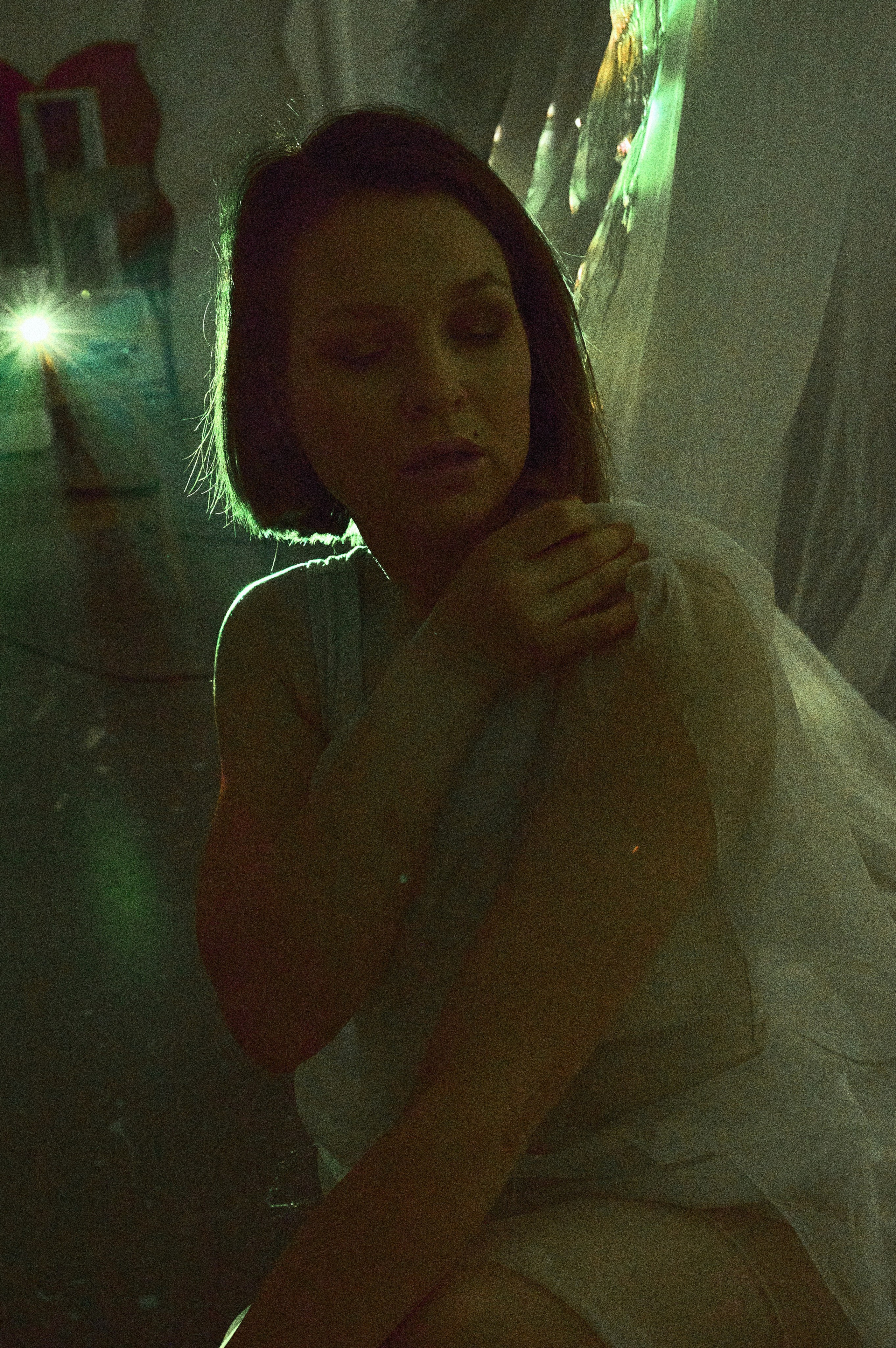 Фотосессия Ксении с проектором