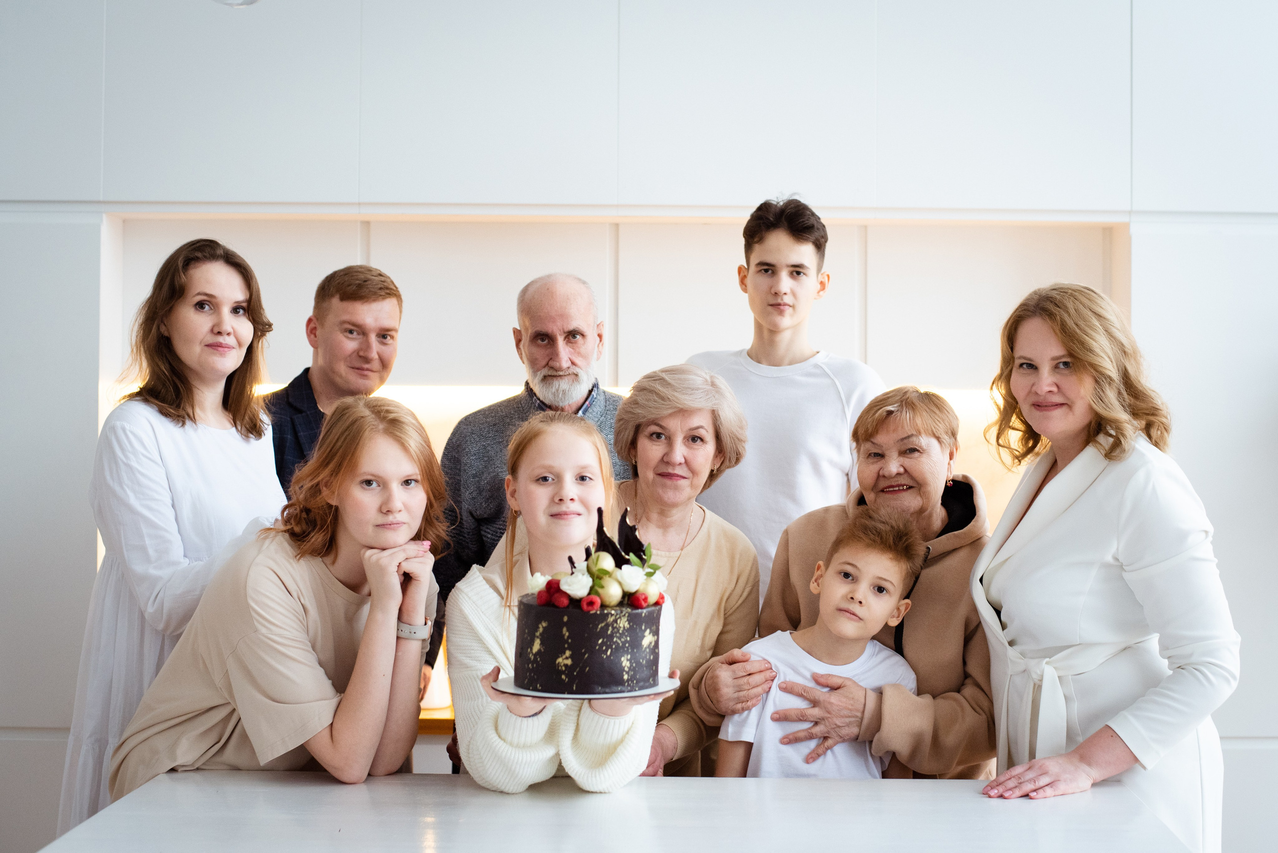 Семейная фотосессия в студии. Фотограф в Москве, Красногорске Анна Силицкая