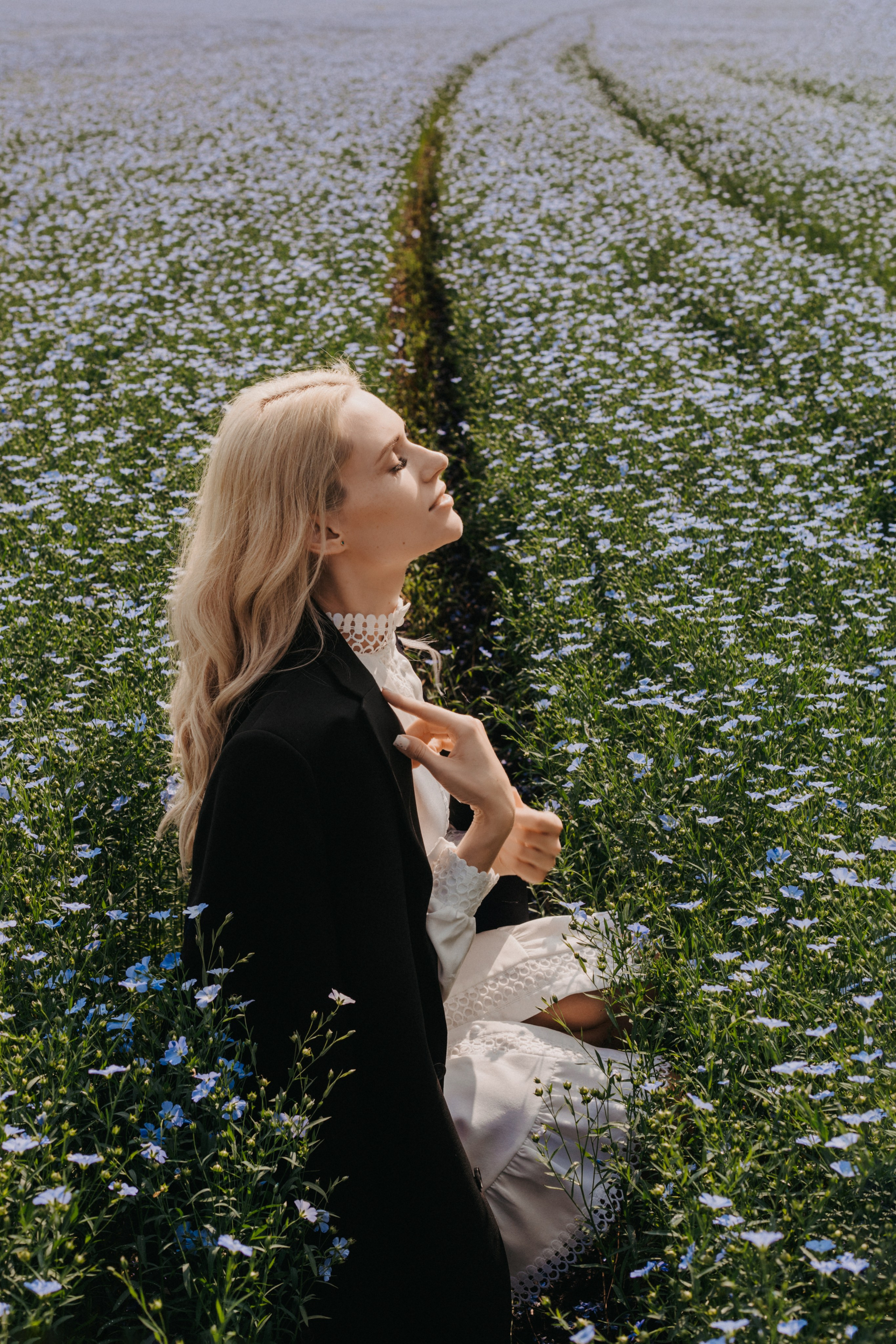 Фотосессия в поле льна. Свадебный и семейный фотограф в Краснодарском крае Мария Данилкина