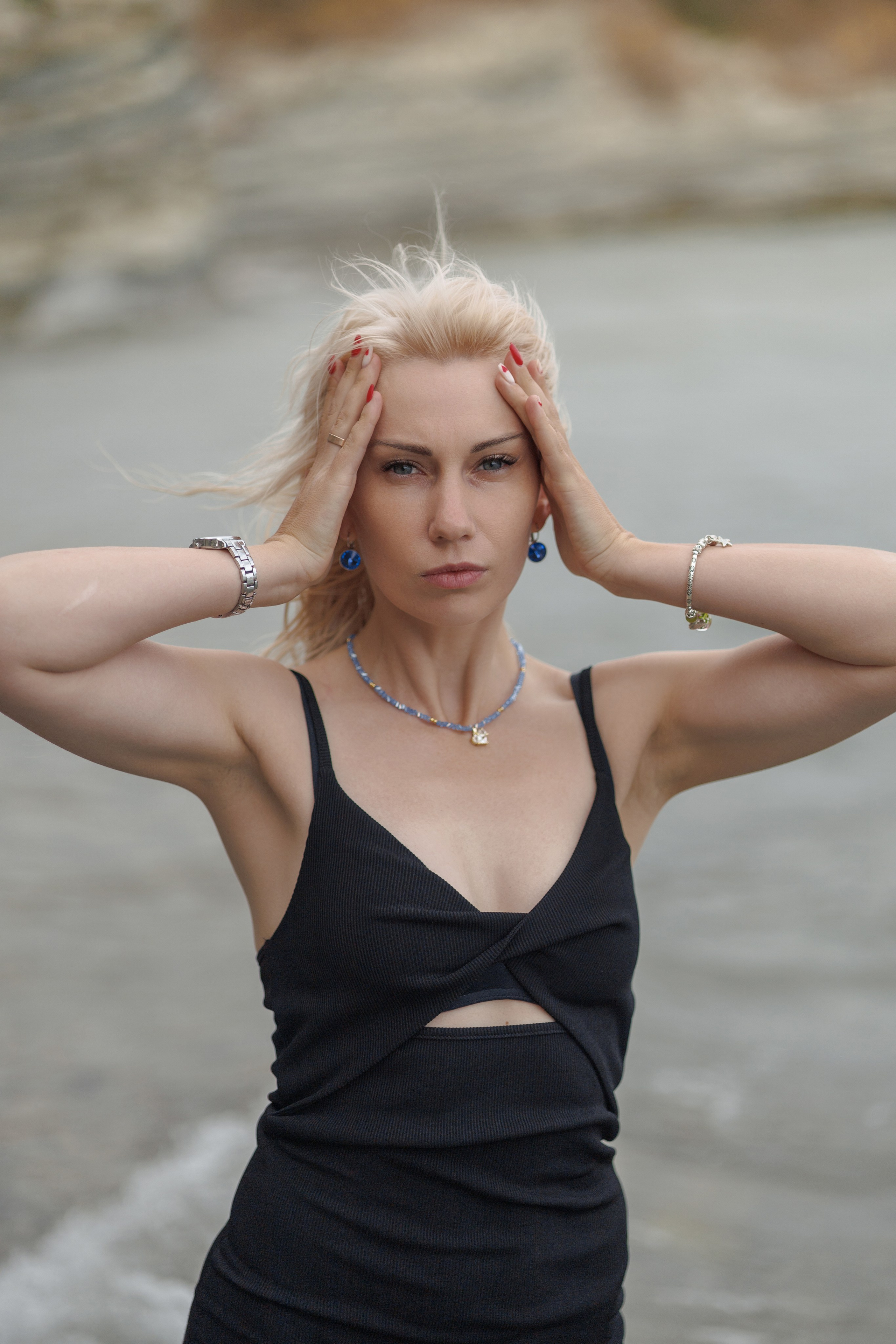 Ветреный рассвет на пляже Метрополь. Семейный и портретный фотограф в Геленджике Любовь Бодрова