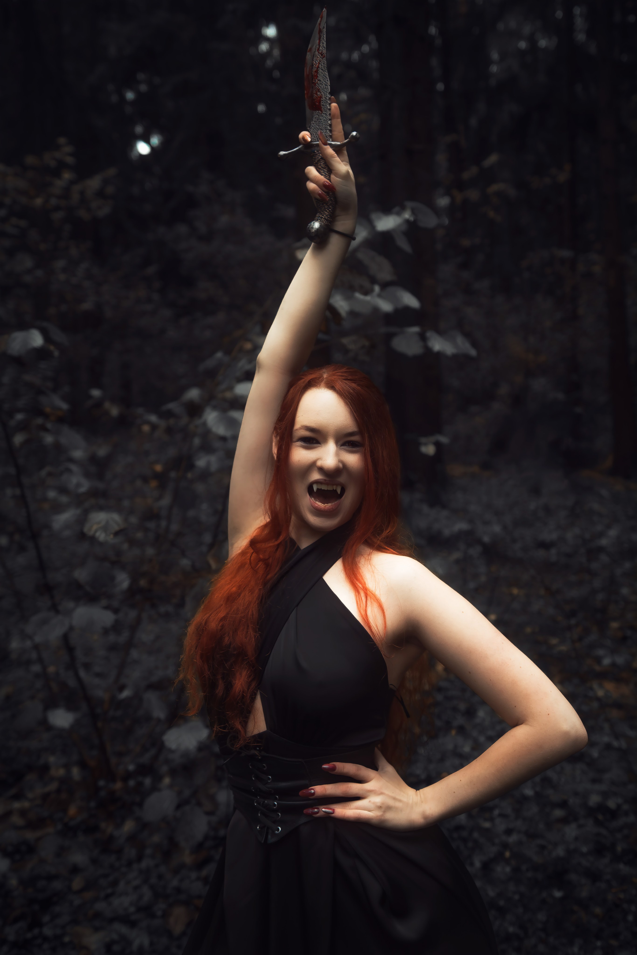 Фотосессия Вампиры в лесу