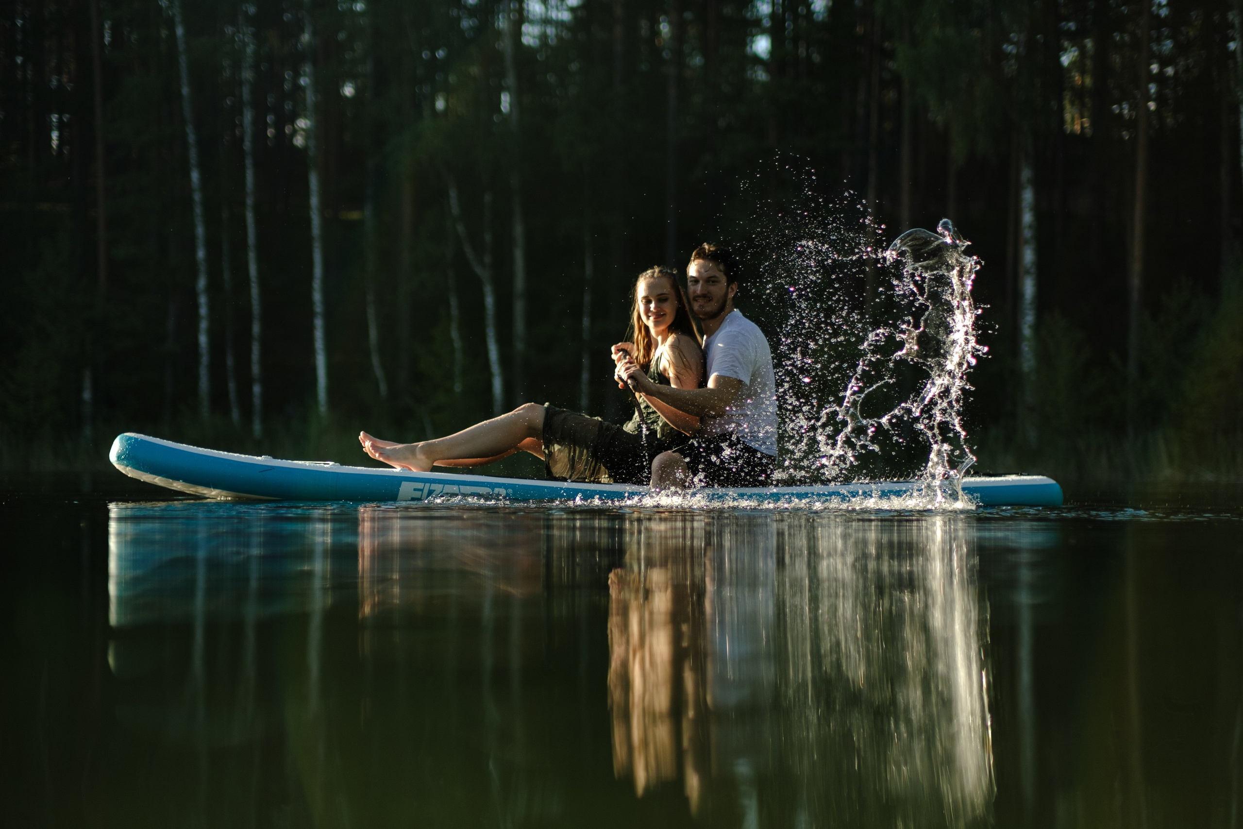Петя и Лина, на сапах. Интерьерный фотограф и видеограф в Санкт-Петербурге Вадим Балбашевский