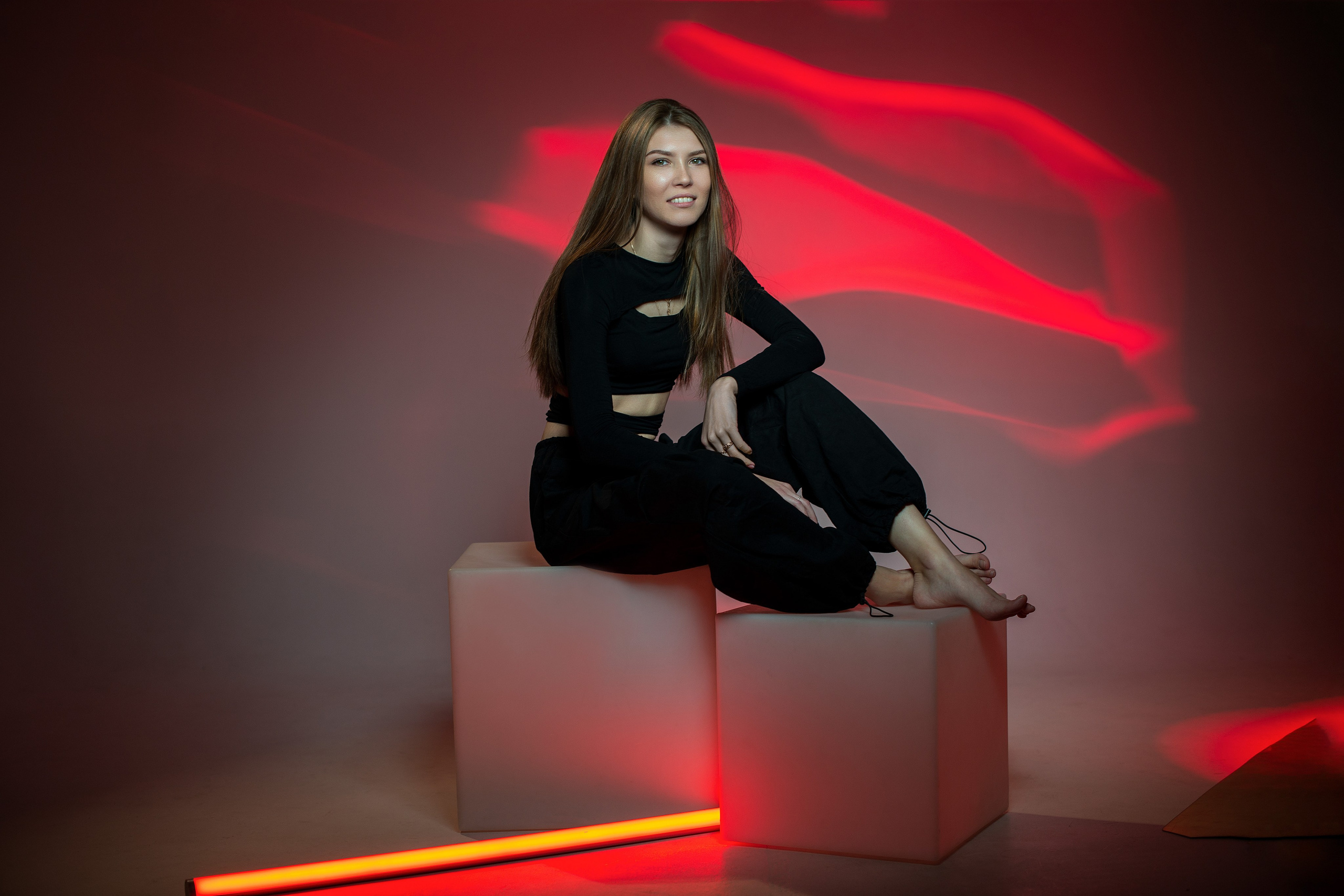 Ксения в фотостудии Black & White. Творческий фотограф Вологда