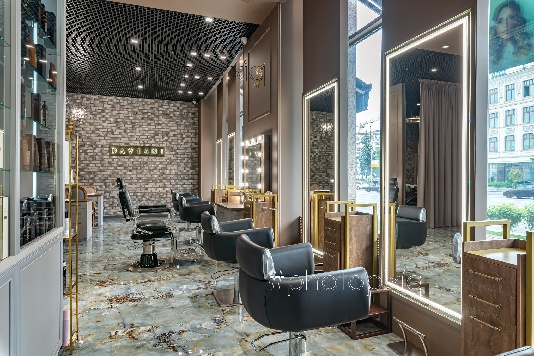 Интерьерная съёмка салона красоты DAVIANI для сайта и рекламы. Интерьерная съёмка и виртуальные туры — Интерьерный фотограф Кузнецов Сергей (photopixiq)