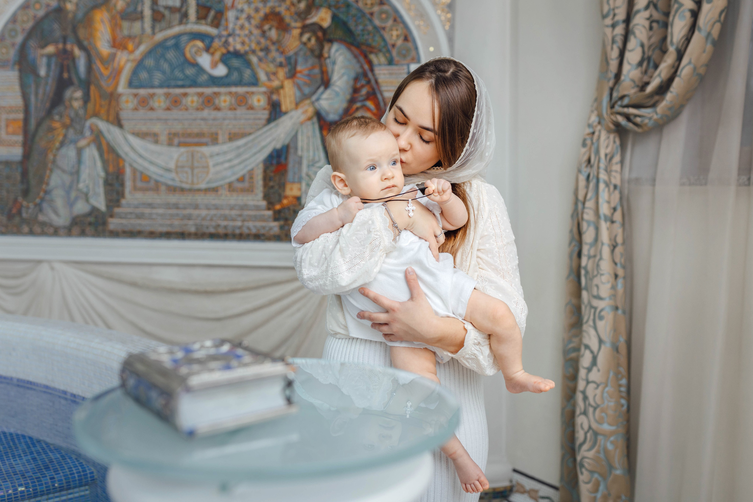 Крещение Демида, храм Святой Троицы, декабрь 2025