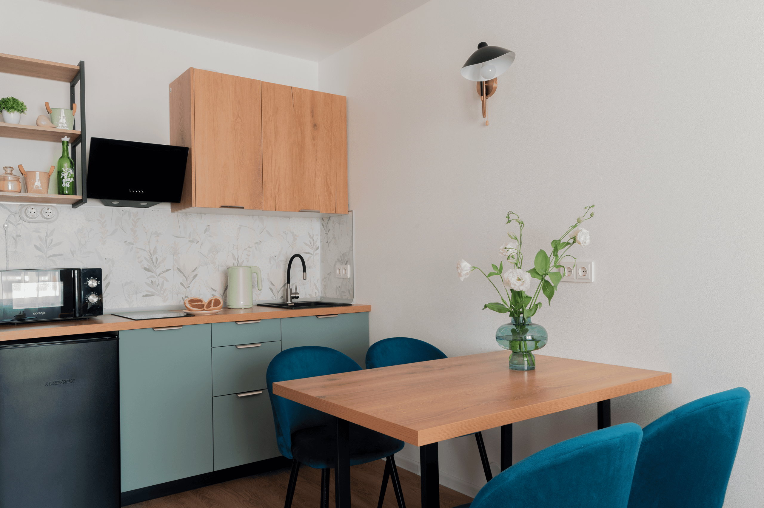 Съемка 1-к квартиры для посуточной аренды ЖК «Волга Парк». Интерьерный фотограф в Ярославле. Вероника Лазыкина