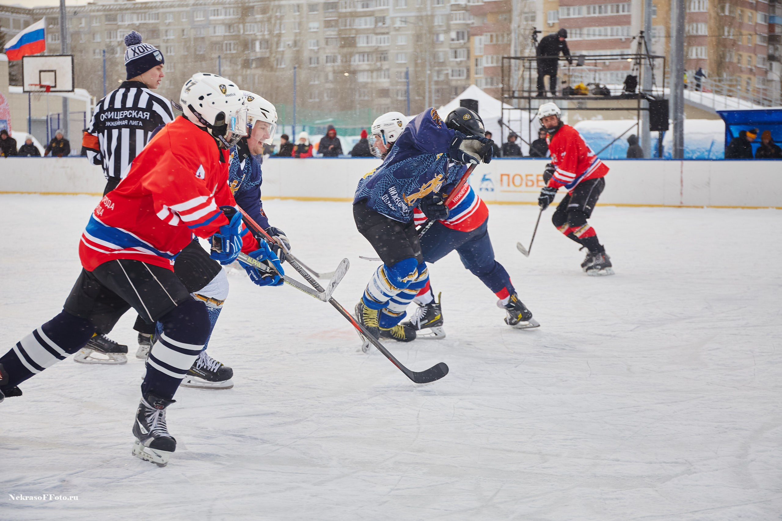 Турнир по хоккею «Русская классика» в рамках Офицерской хоккейной лиги. Спортивный фотограф Некрасов Денис
