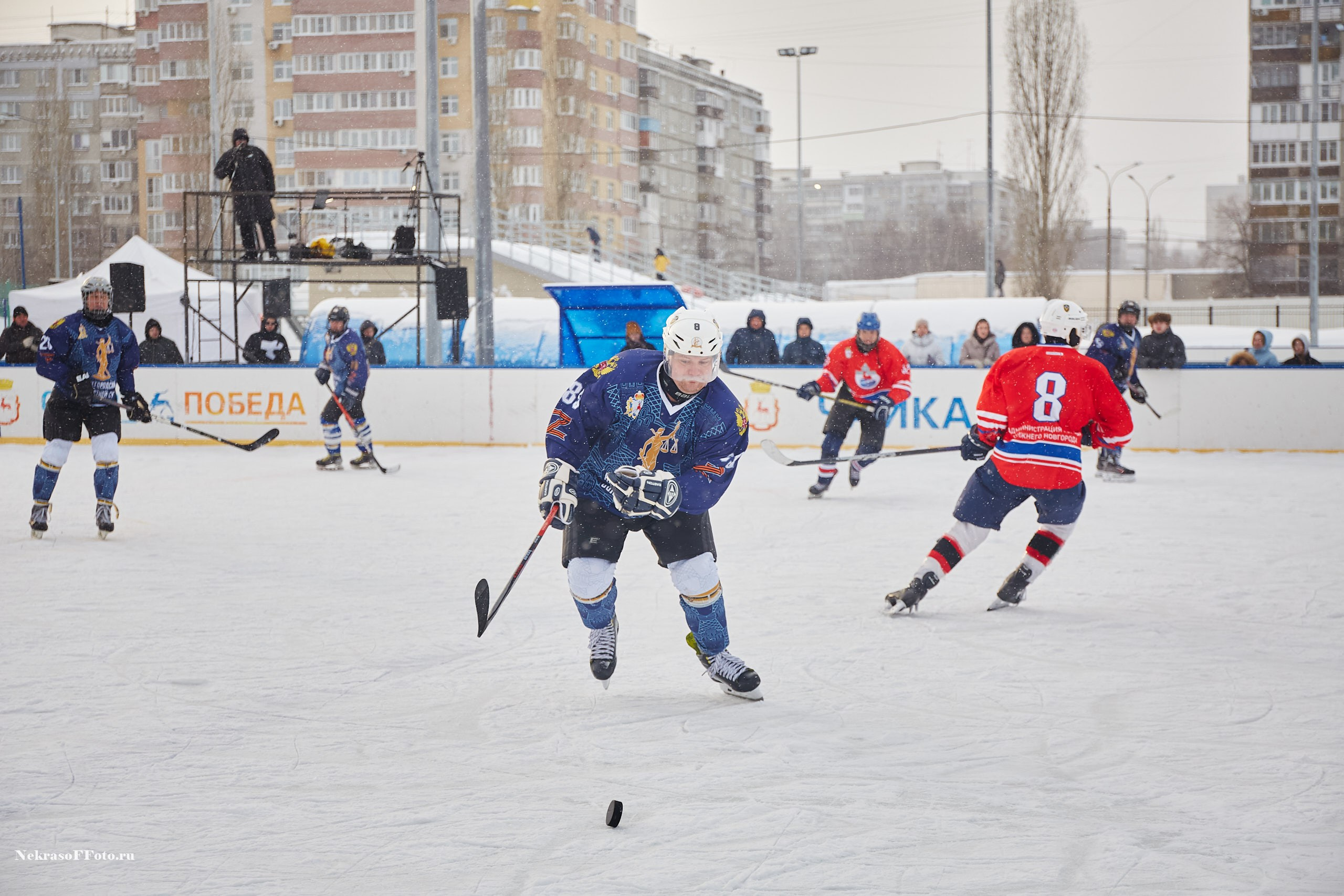 Турнир по хоккею «Русская классика» в рамках Офицерской хоккейной лиги. Спортивный фотограф Некрасов Денис