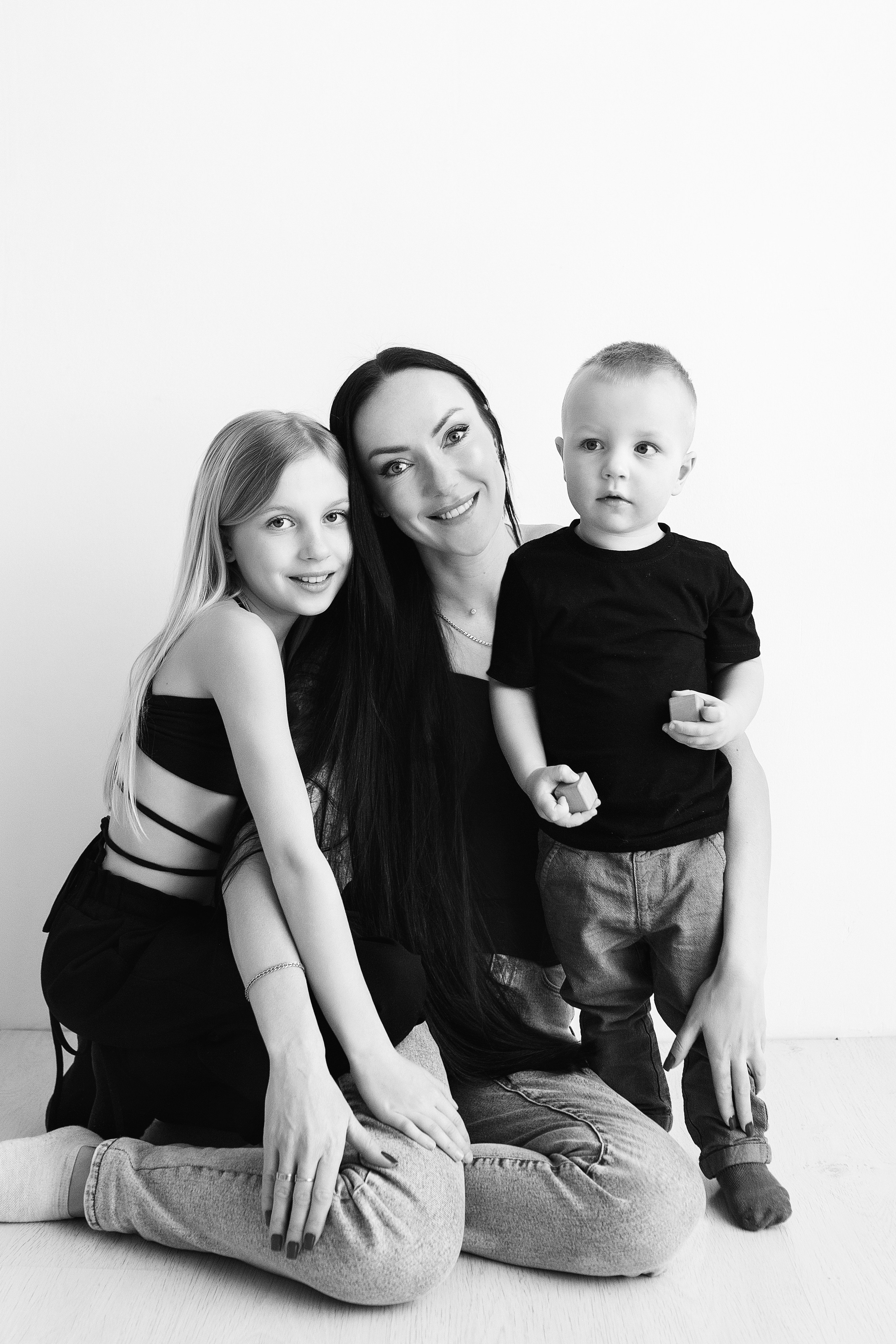 ЧБ серия. Фотограф новорожденных Оксана Полевская