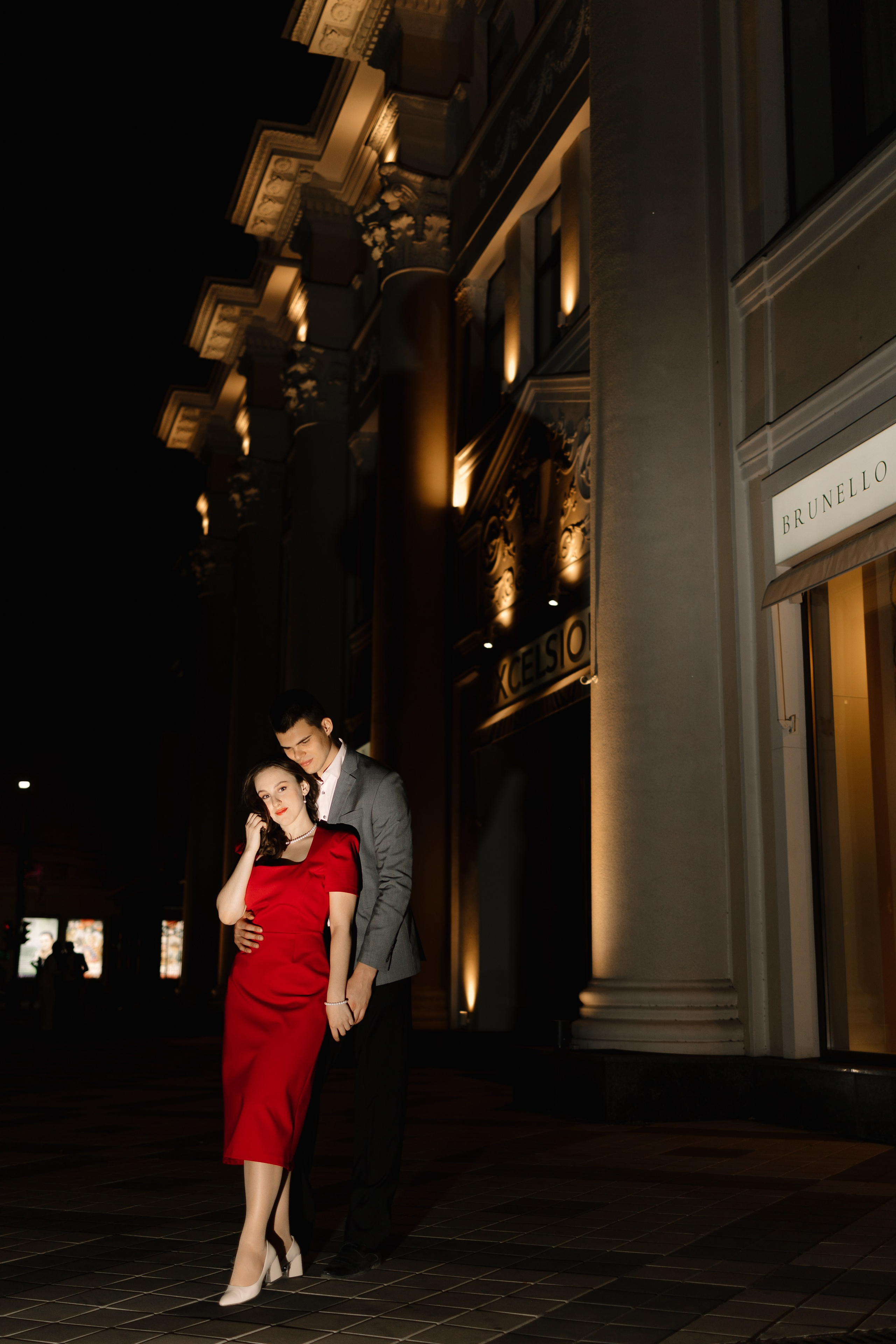 Лёша и Соня. Ночной Краснодар. Семейный фотограф в Краснодаре Храмова Анна