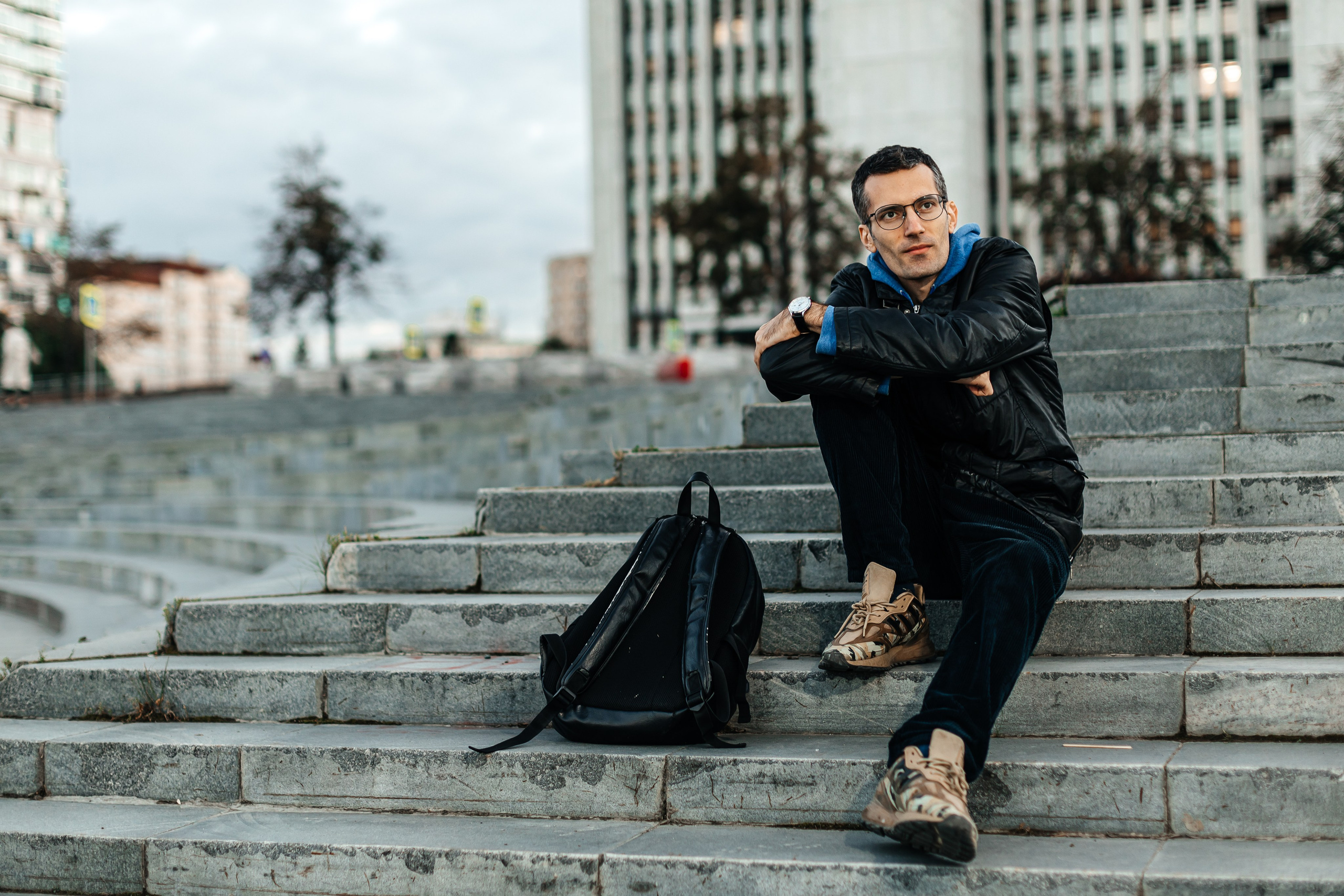 Мужской портрет, уличная фото съёмка. Александр Оношкин. Свадебный фотограф в Екатеринбурге