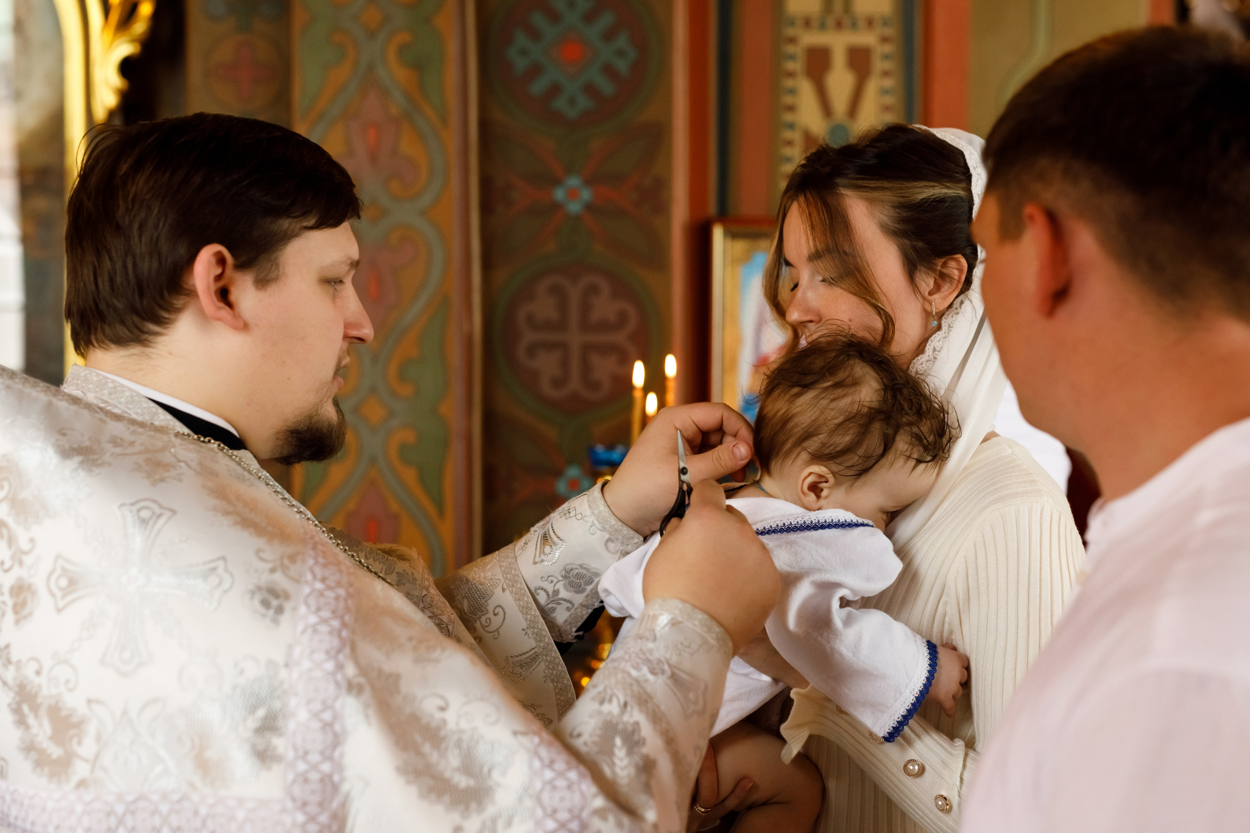 Крещение Николая. Семейный и детский фотограф в Краснодаре Элона Литвинова