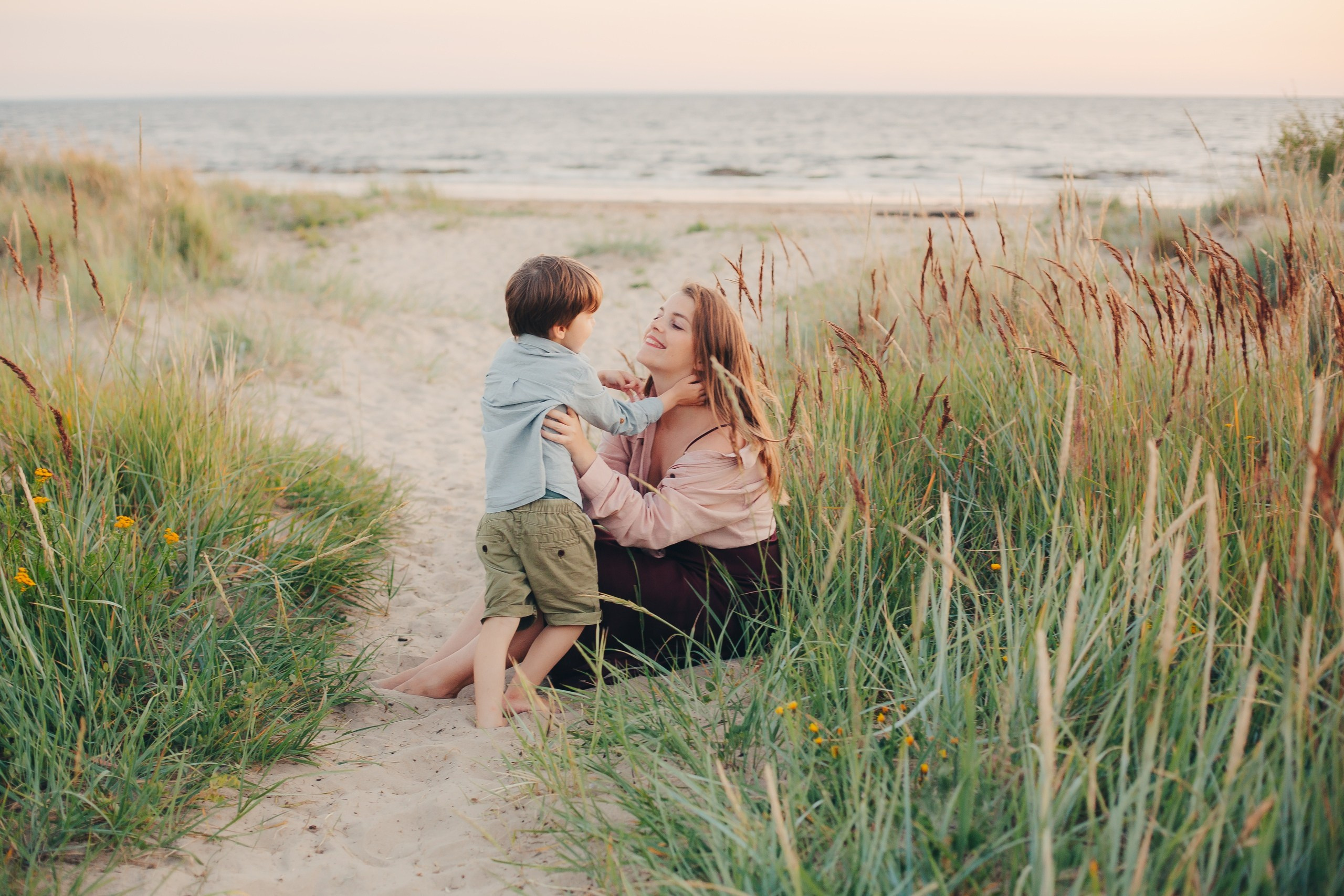 Семейная фотосессия на закате. Фотограф Евгения Мальцева, Архангельск