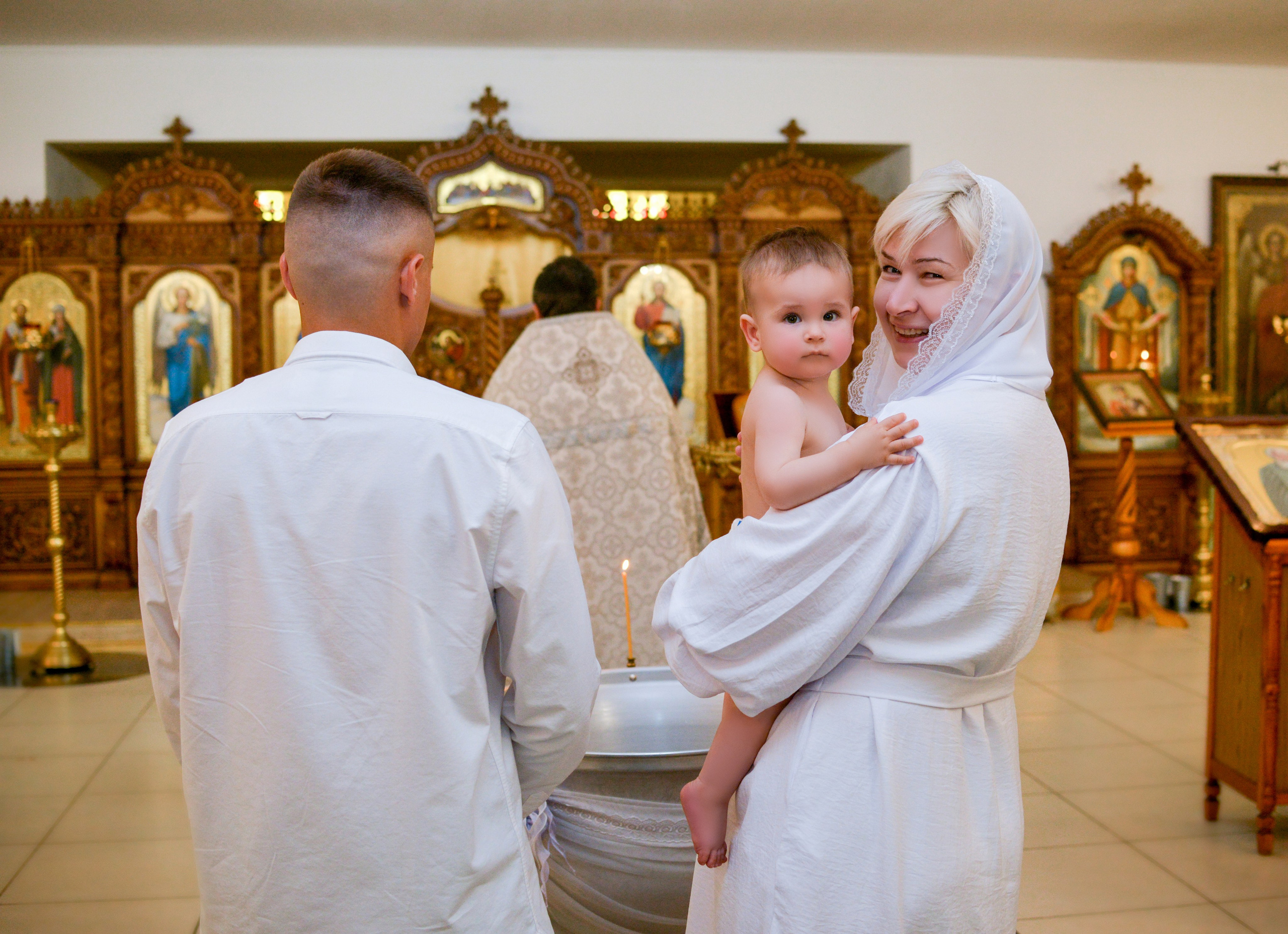 Крещение в Краснодаре. Фотограф новорожденных Краснодар Малышенко Надежда
