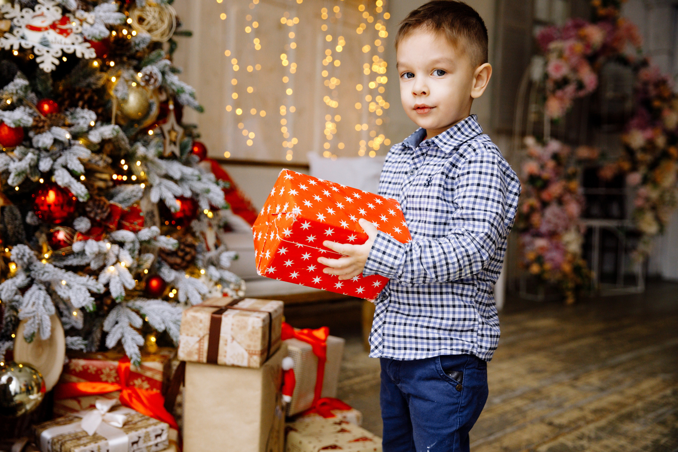 Новогодняя семейная съемка. Вася, Оля. Яро-Мир и Лёня