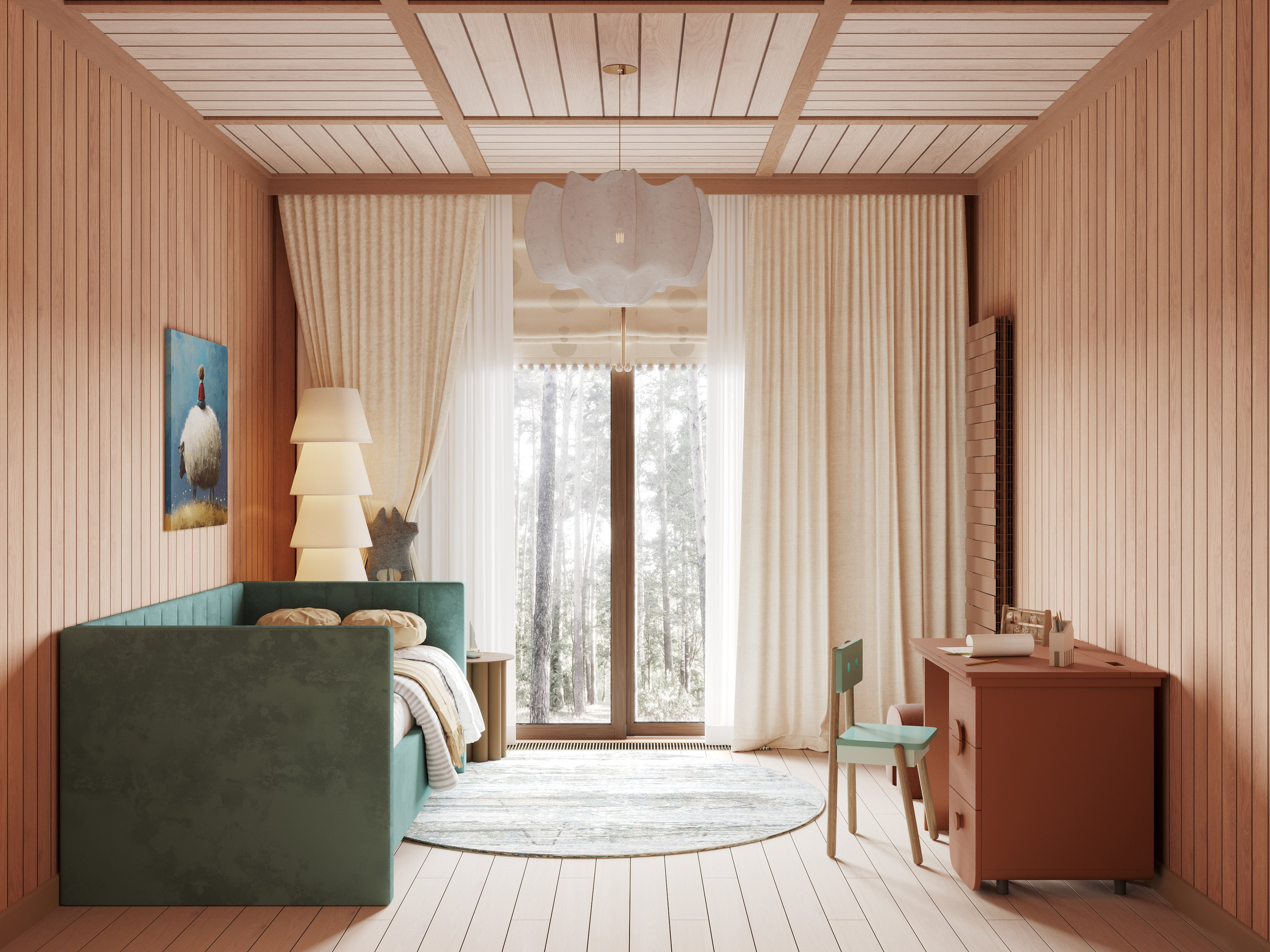 3D Визуализации дома для студии Зориной Елены. 3D визуализатор и дизайнер-интерьера