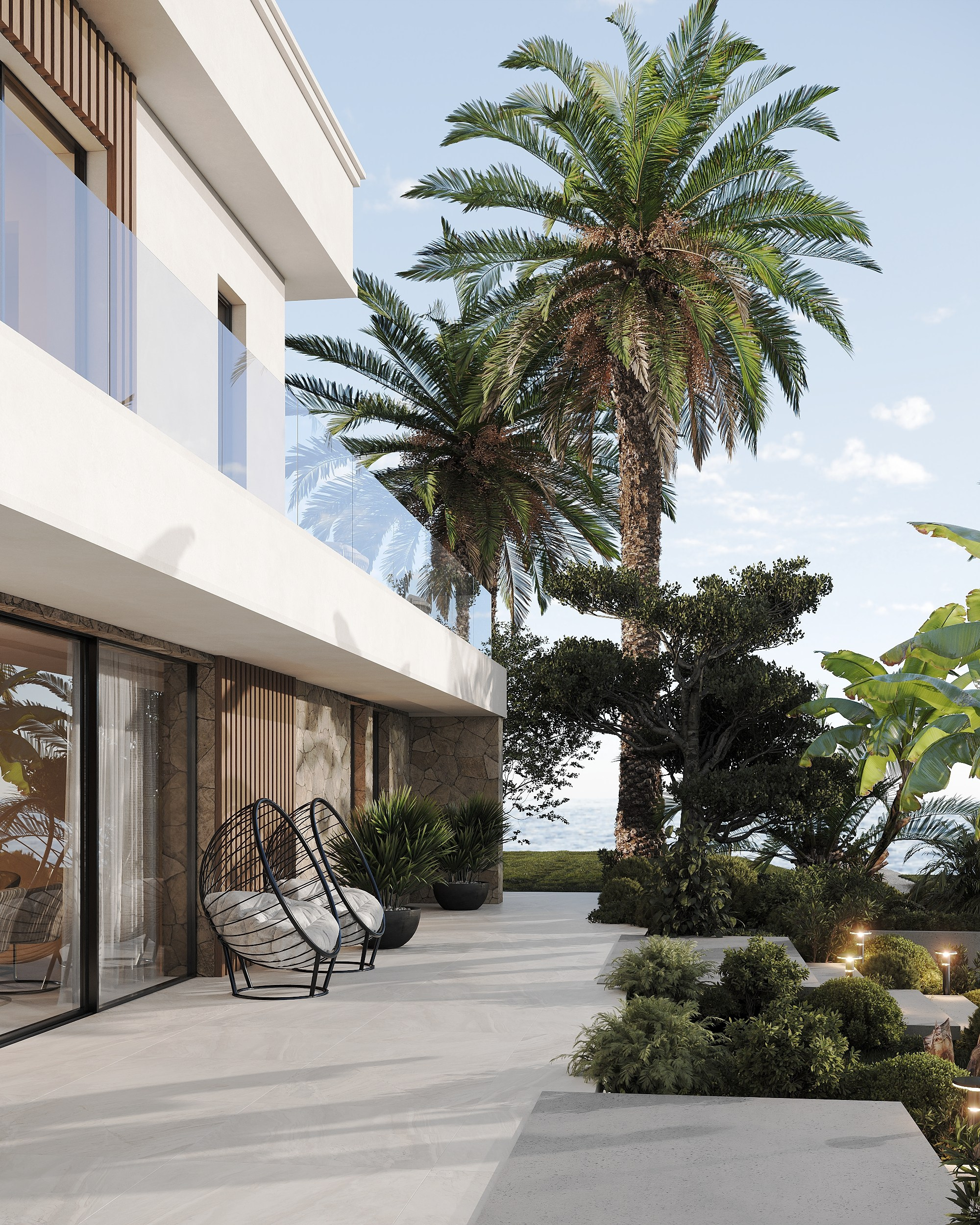 Сoastal residence. Solovets visualization