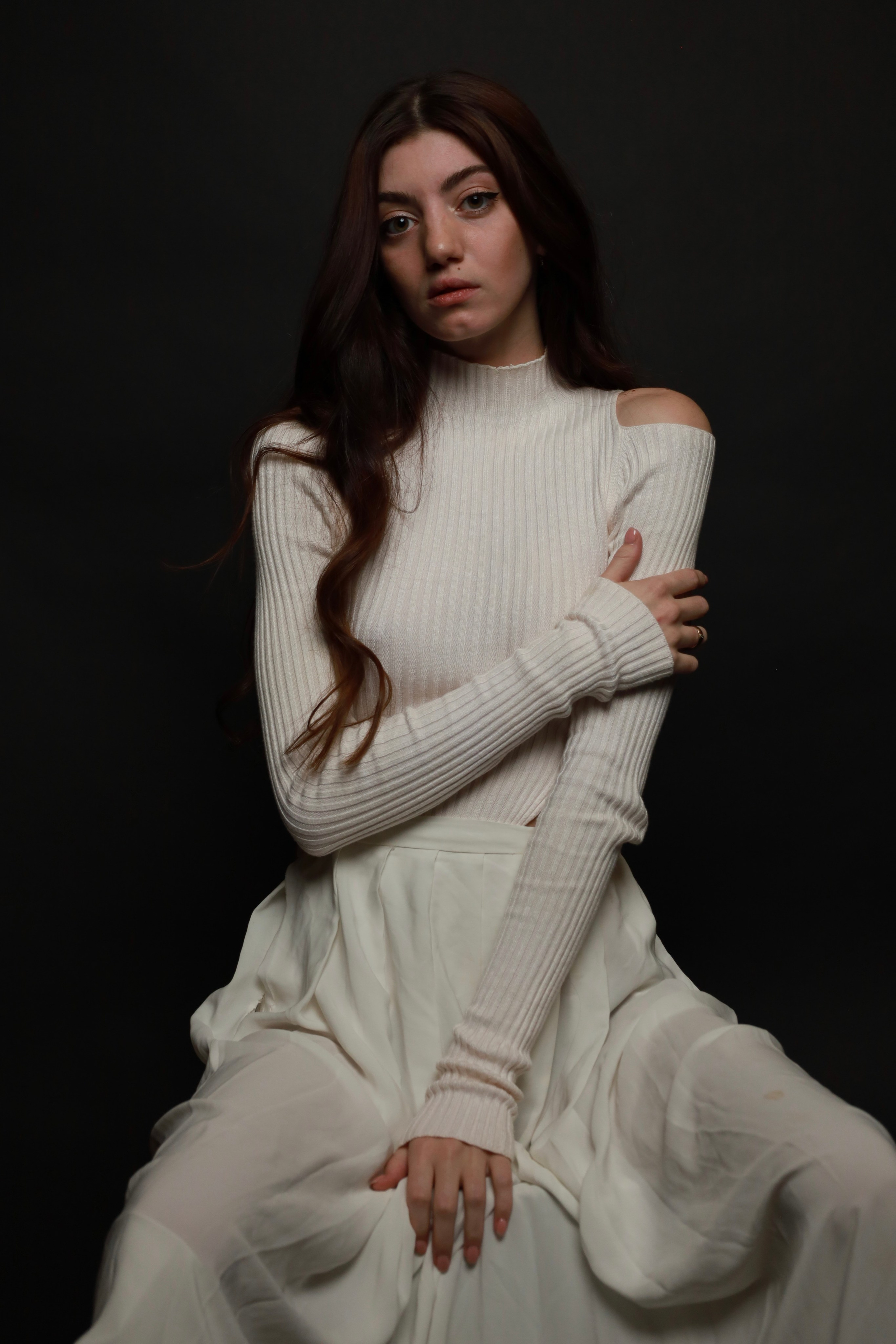 Валерия. Воздушная фотосъемка в студии. Портретный фотограф Панферова Регина г. Санкт-Петербург, г. Казань